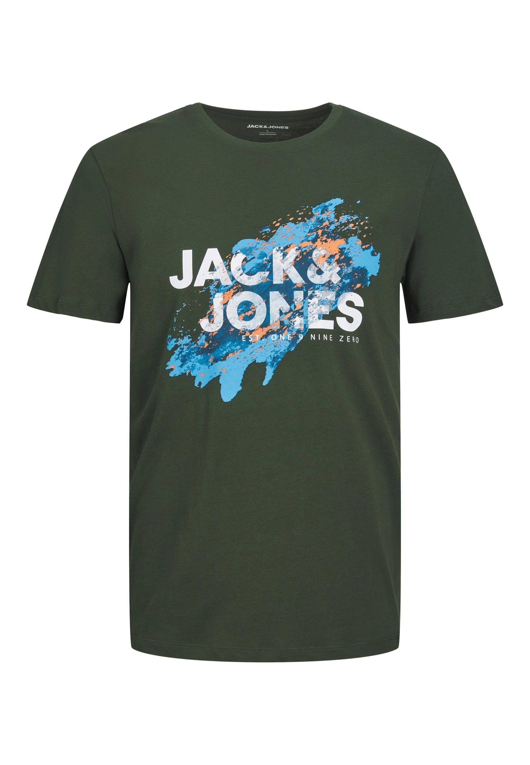 Jack & Jones T-Shirt Nelson Kurzarmshirt mit Frontprint - Bild 1