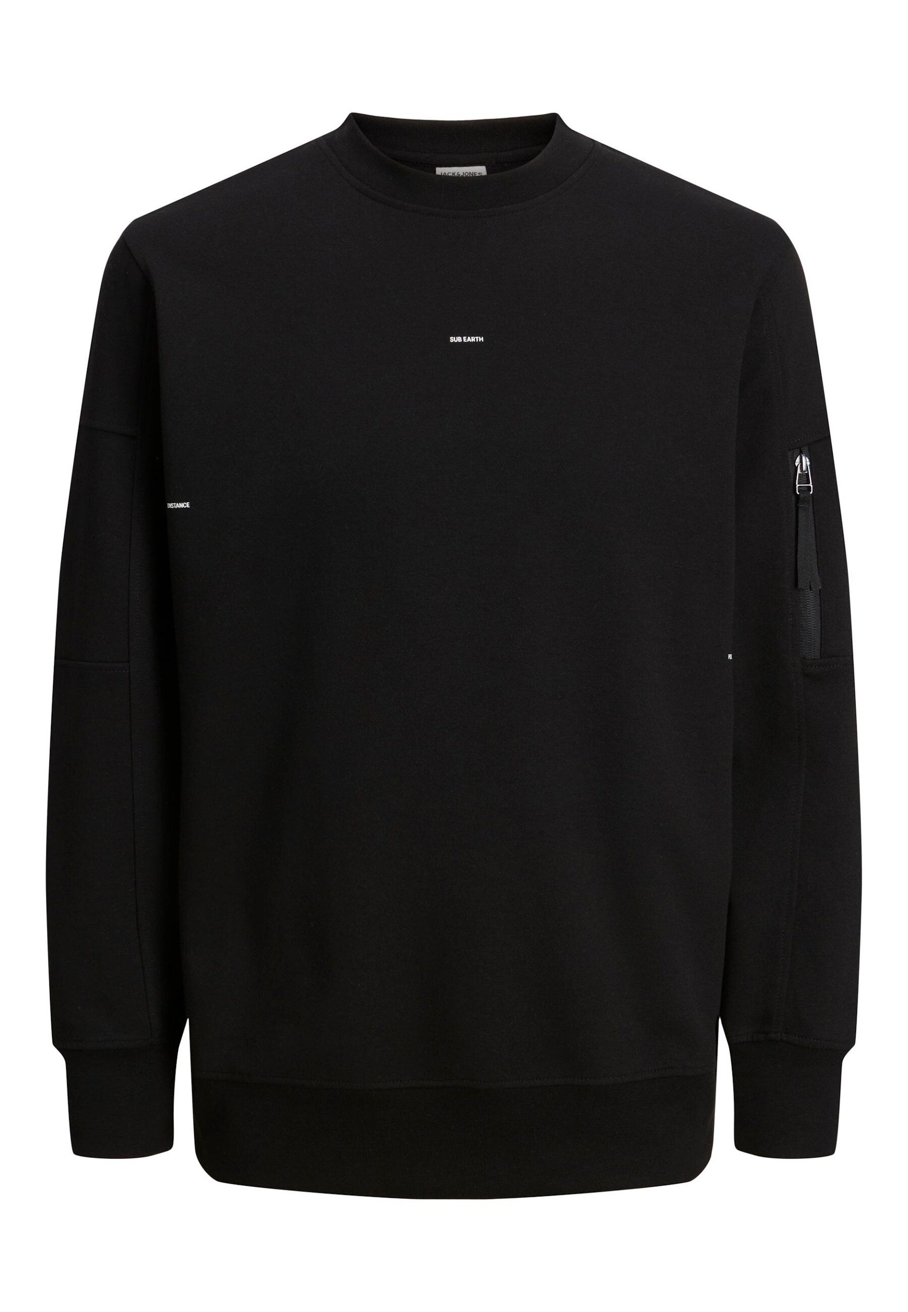 Jack & Jones Pullover Sweatshirt mit Rundhalsausschnitt, Rippb&uuml;ndchen und &Auml;rmel-Tasche - Bild 1