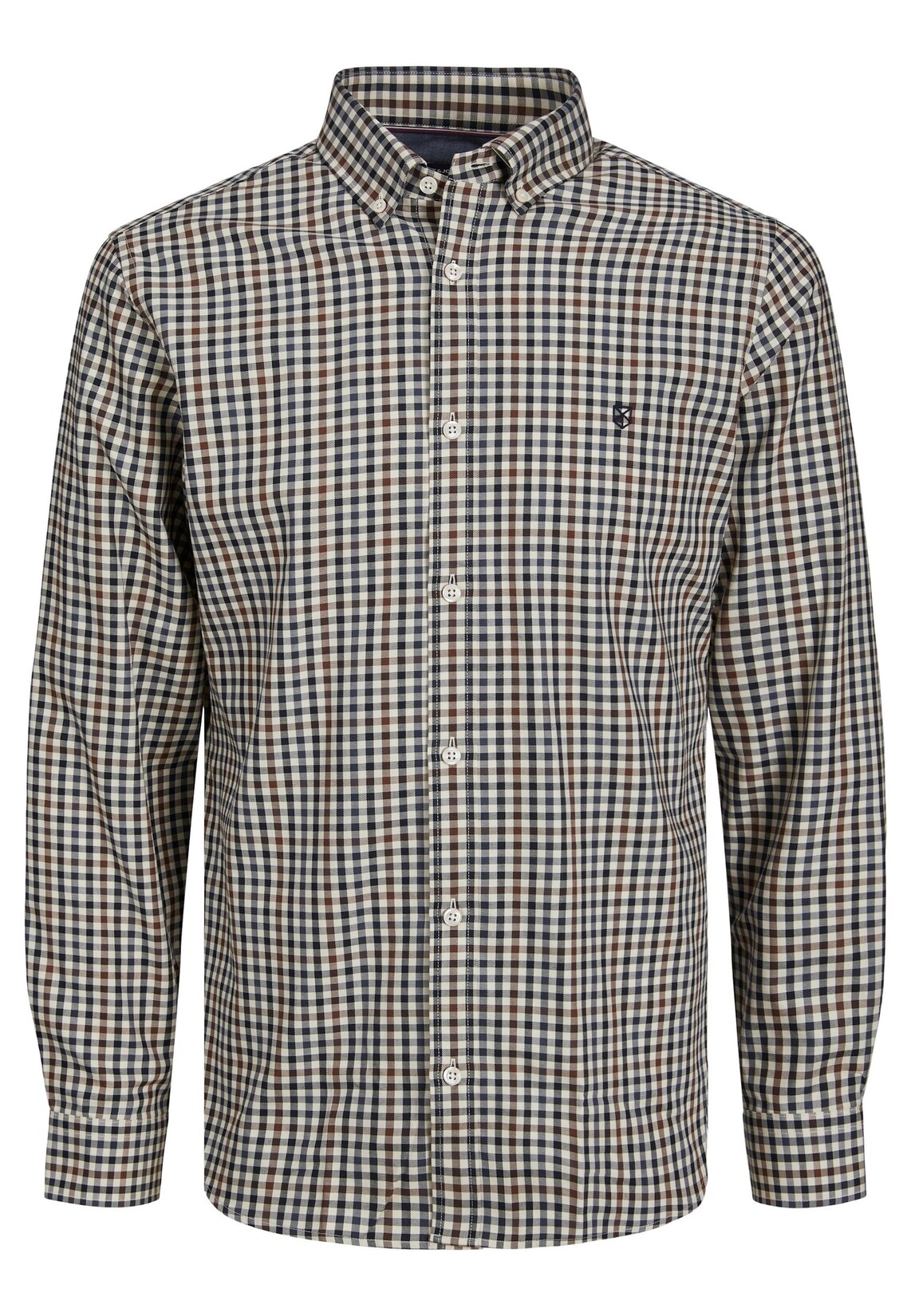 Jack & Jones Hemd GREG Slimfit Langarmhemd mit Stickerei | 05715431168056
