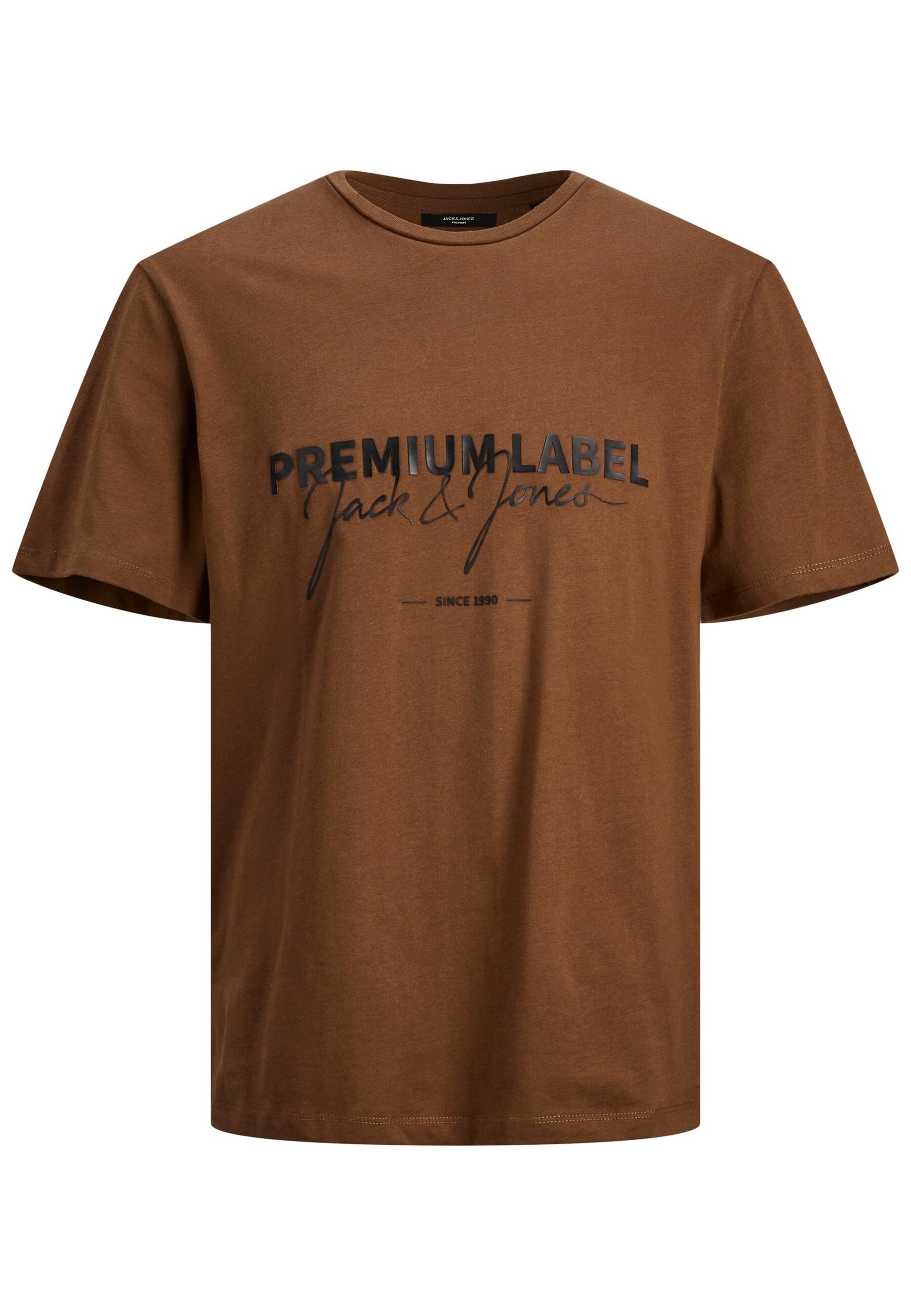 Jack & Jones T-Shirt JONES Kurzarmshirt mit Rundhalsausschnitt und Logo-Print im 3-D-Look - Bild 1