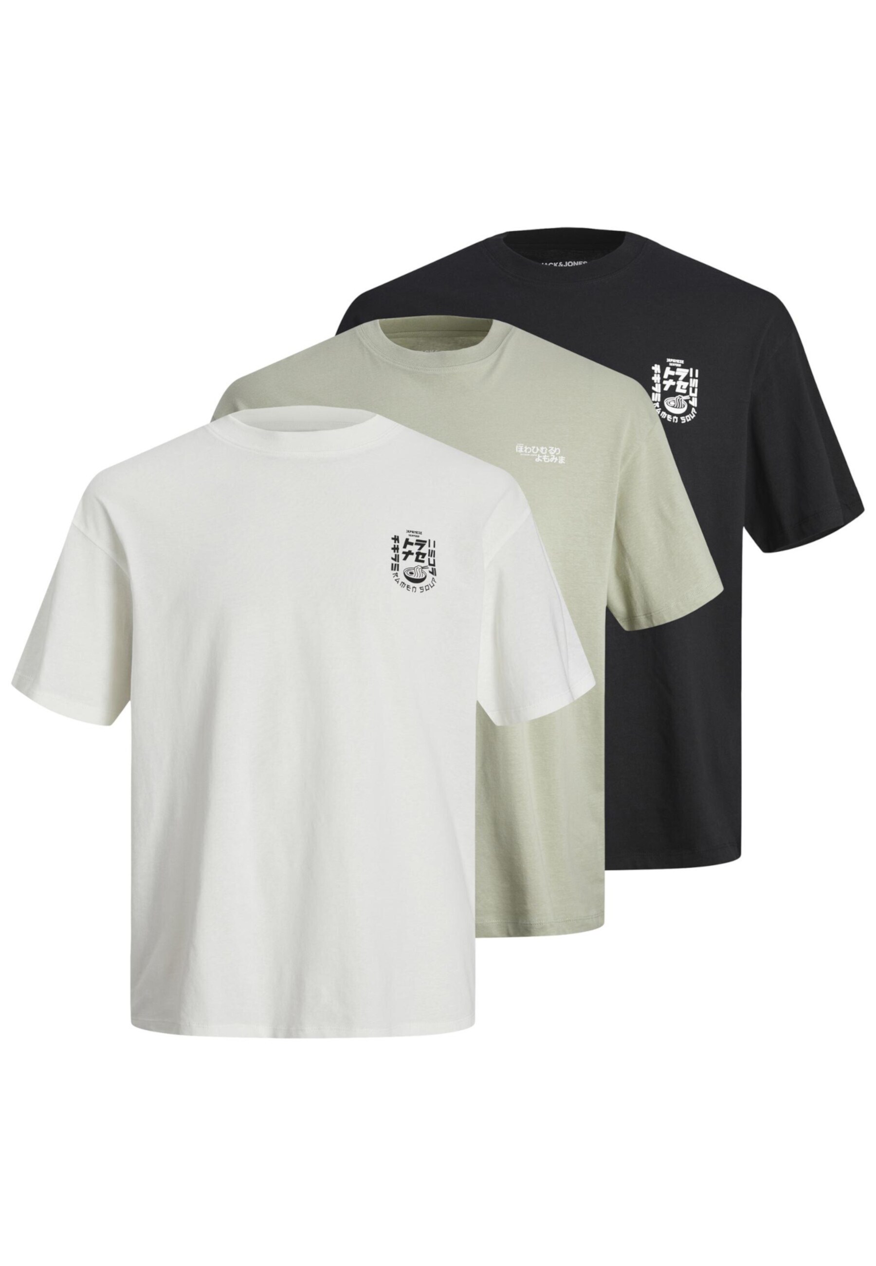Jack & Jones T-Shirt Dirk T-Shirt Mix 3 Pack - Bild 1