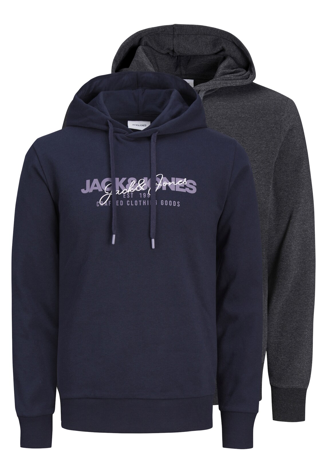 Jack & Jones Hoodie Alvis Kapuzenpullover Doppelpack | 05715610700053