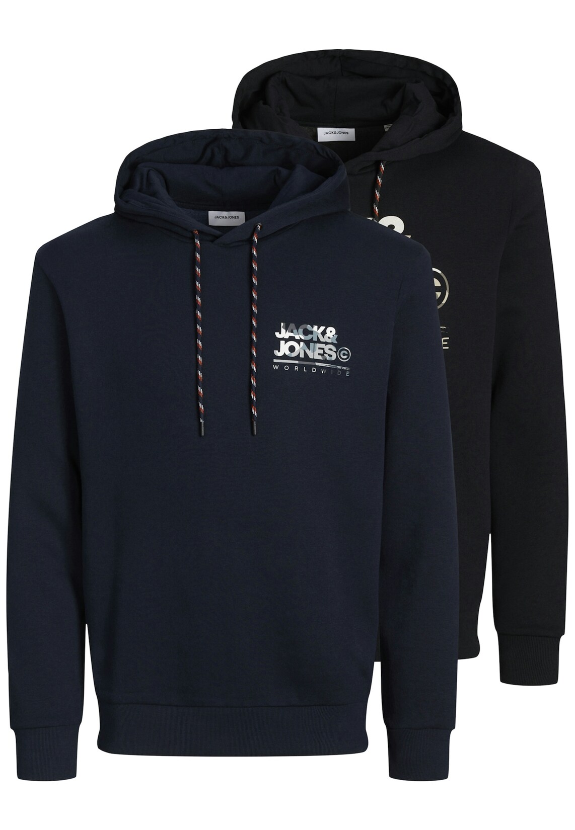 Jack & Jones Hoodie Luke Kapuzenpullover Doppelpack | 05715610702620