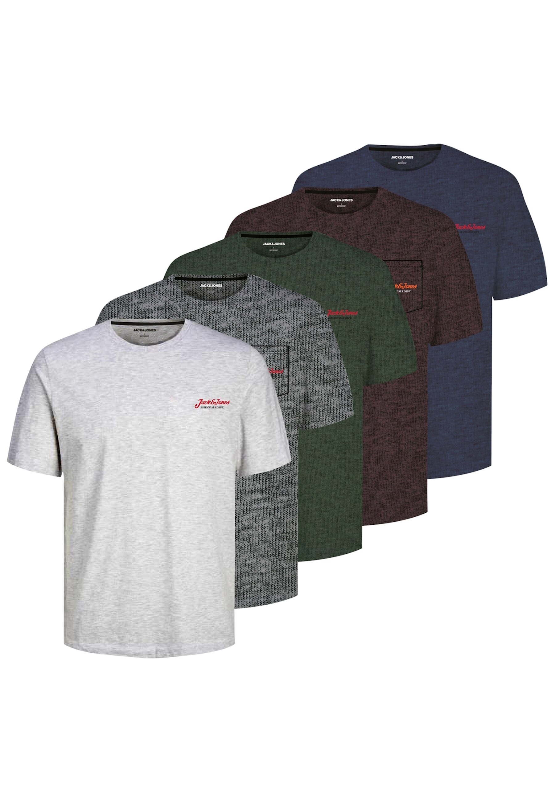 Jack & Jones T-Shirt Erik Kurzarmshirt 5er pack - Bild 1