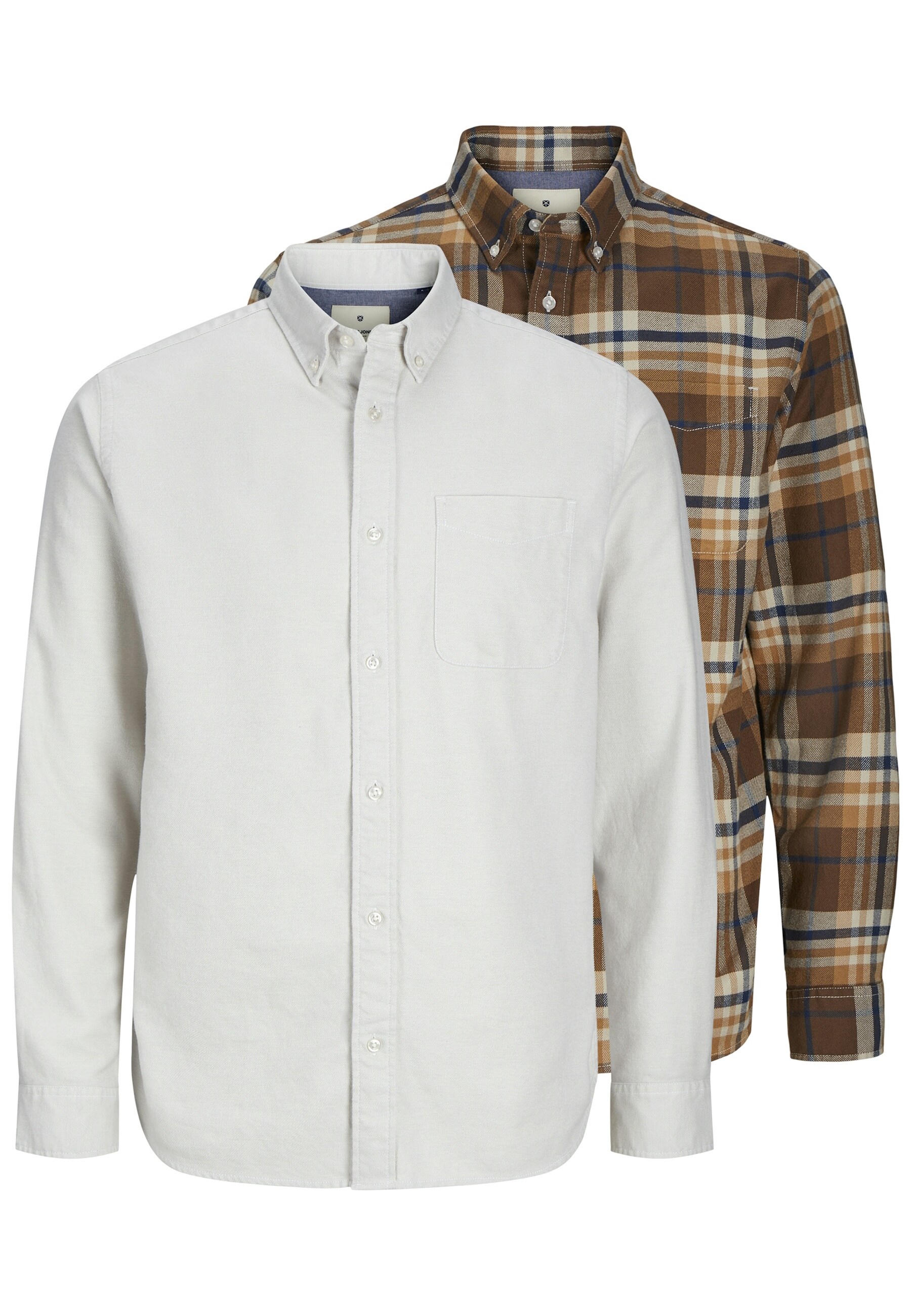 Jack & Jones Hemd NORRIS Langarmhemd 2er Pack - Bild 1