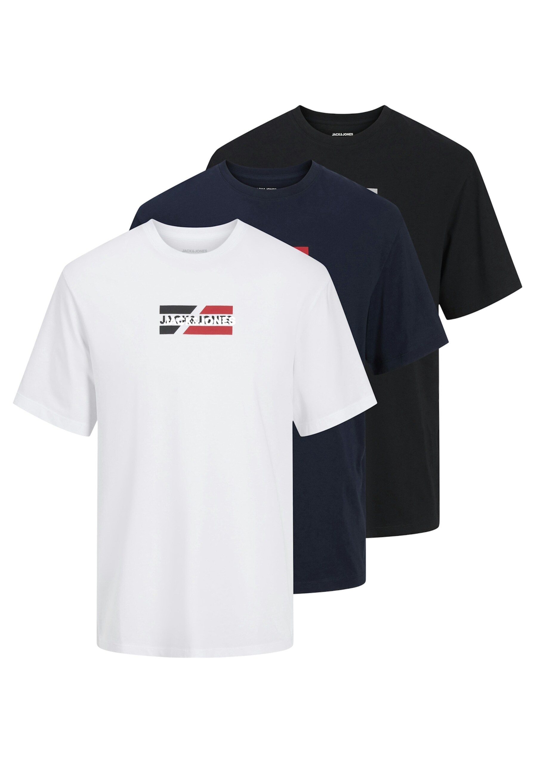 Jack & Jones T-Shirt CORP Kurzarmshirt 3er Pack - Bild 1