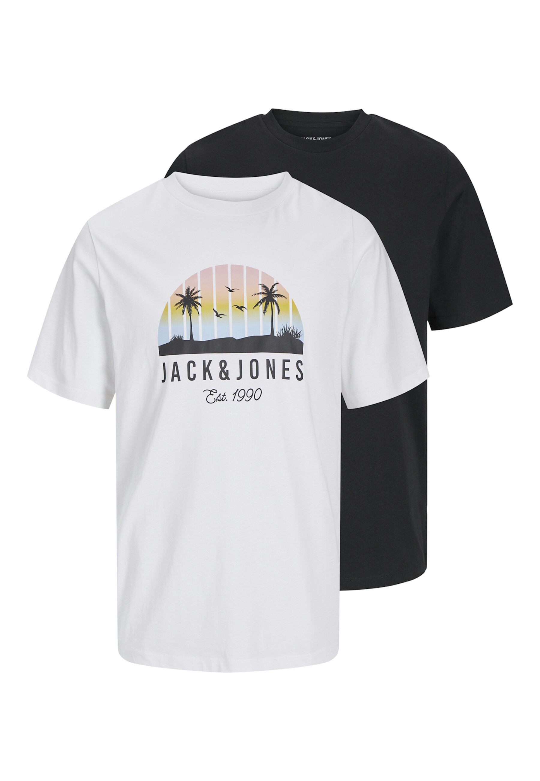 Jack & Jones T-Shirt PALM Kurzarmshirt 2er Pack - Bild 1