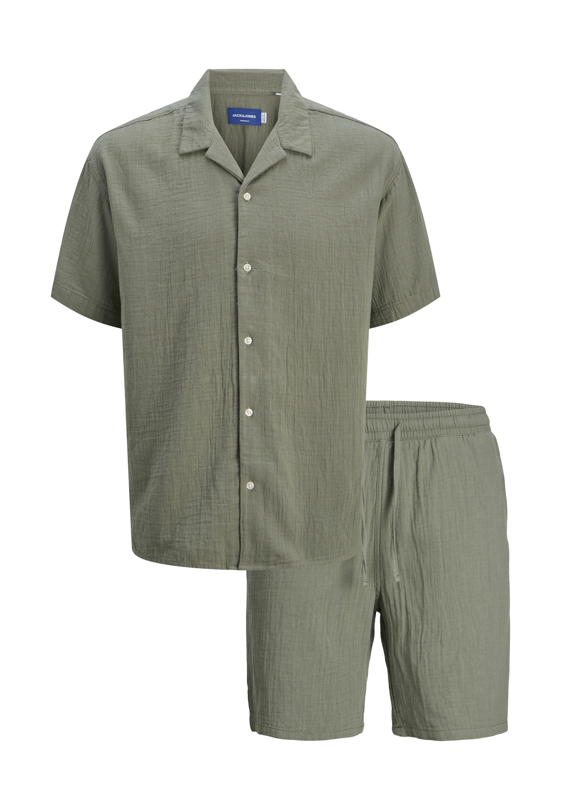 Jack & Jones Hemd JOREASTER PATRAS Kurzarmhemd/Shorts SET - Bild 1