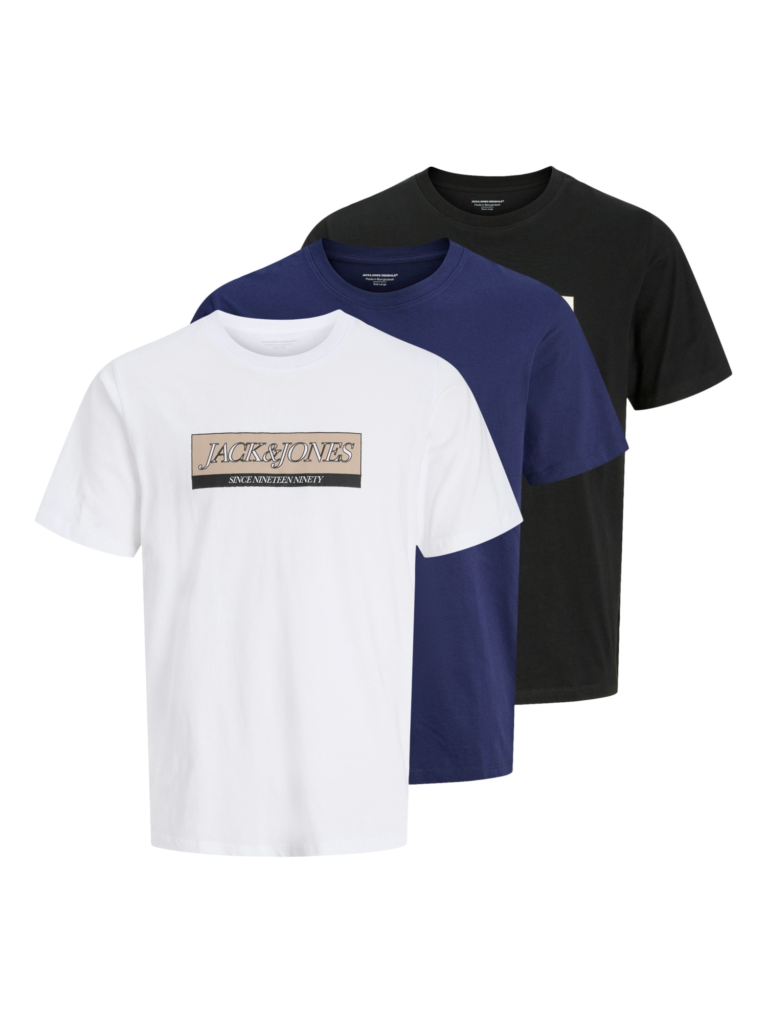 Jack & Jones T-Shirt Inwood Kurzarmshirt im Dreierpack - Bild 1