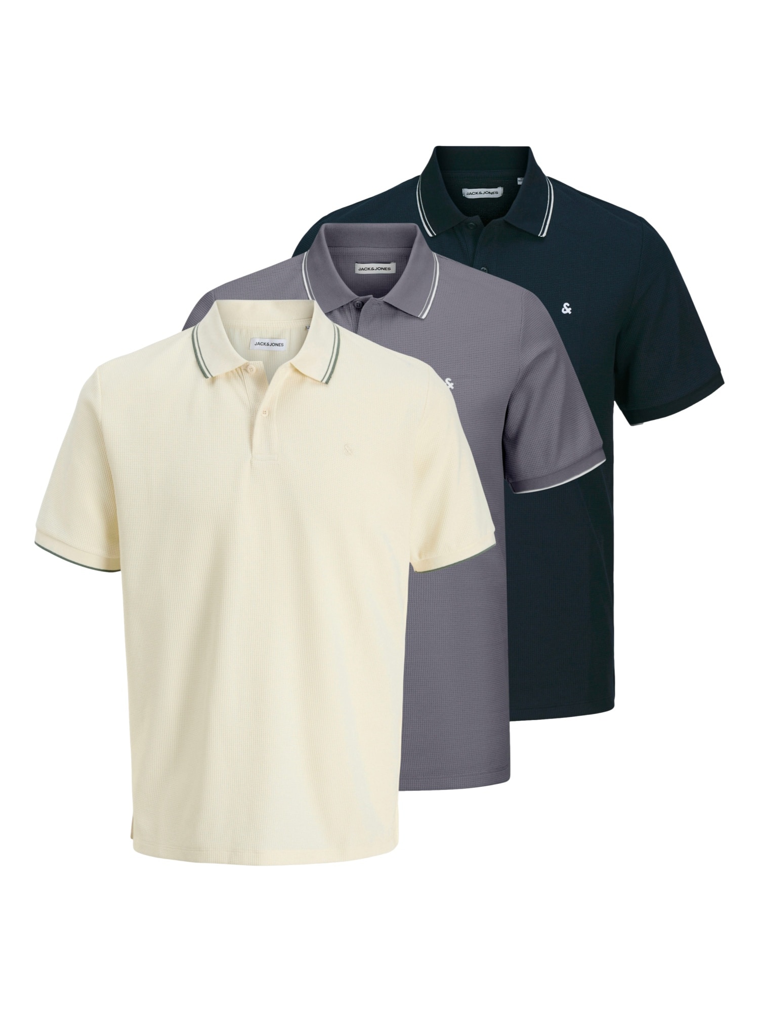 Jack & Jones Poloshirt Austin Kurzarmshirt im Dreierpack - Bild 1