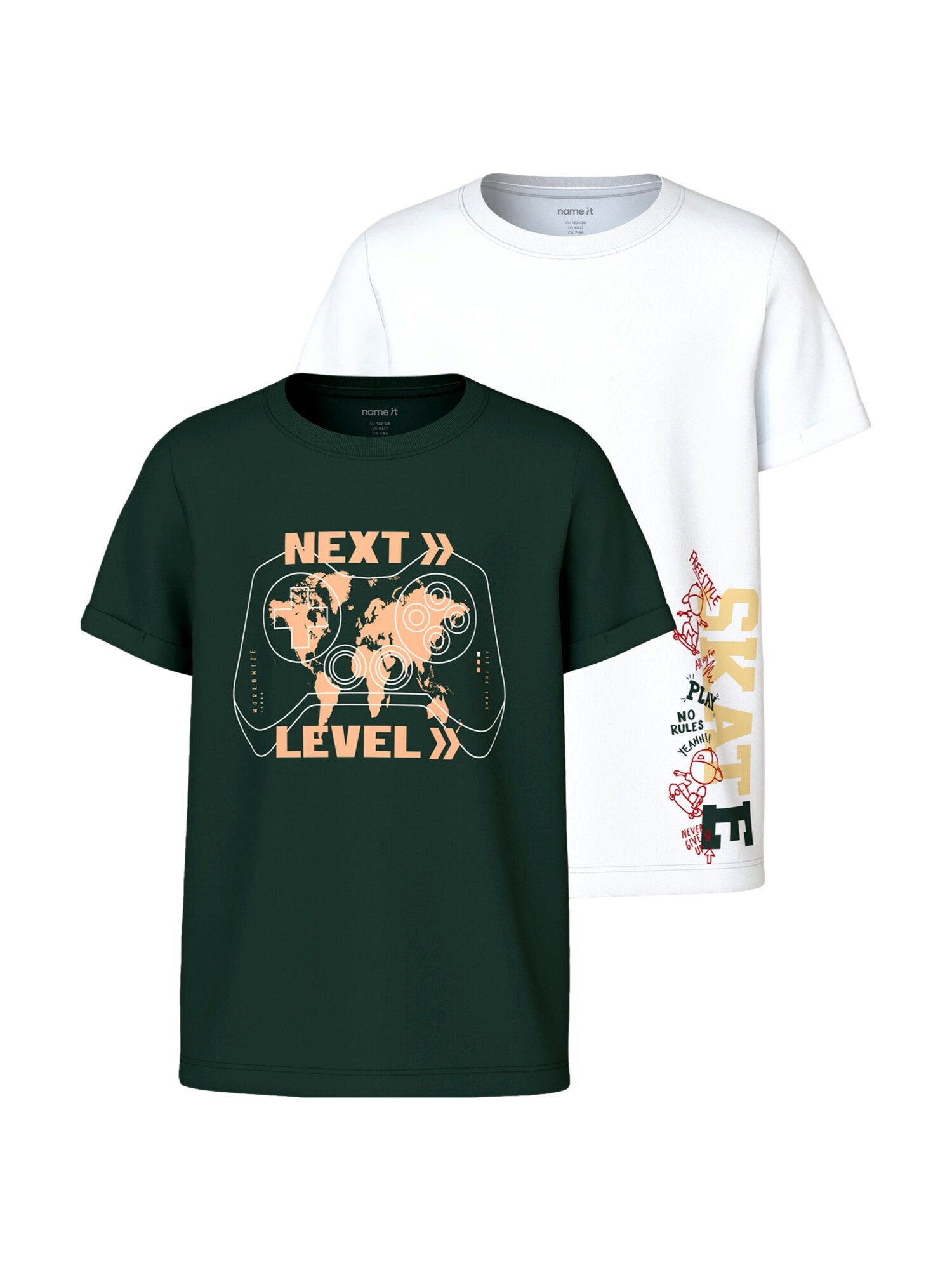 Name It T-Shirt VUX Kurzarmshirt 2er Pack - Bild 1