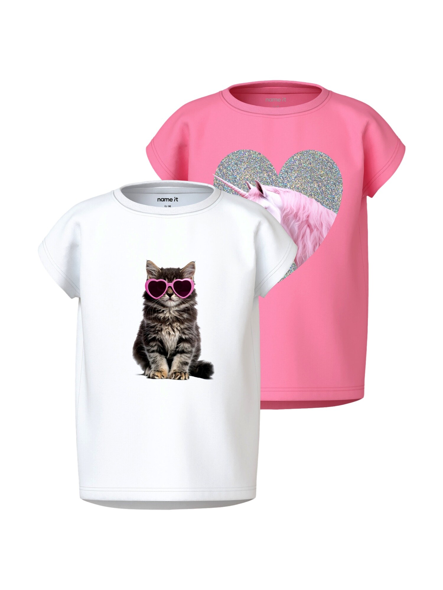 Name It T-Shirt VOTIA Kurzarmshirt   2er Pack - Bild 1