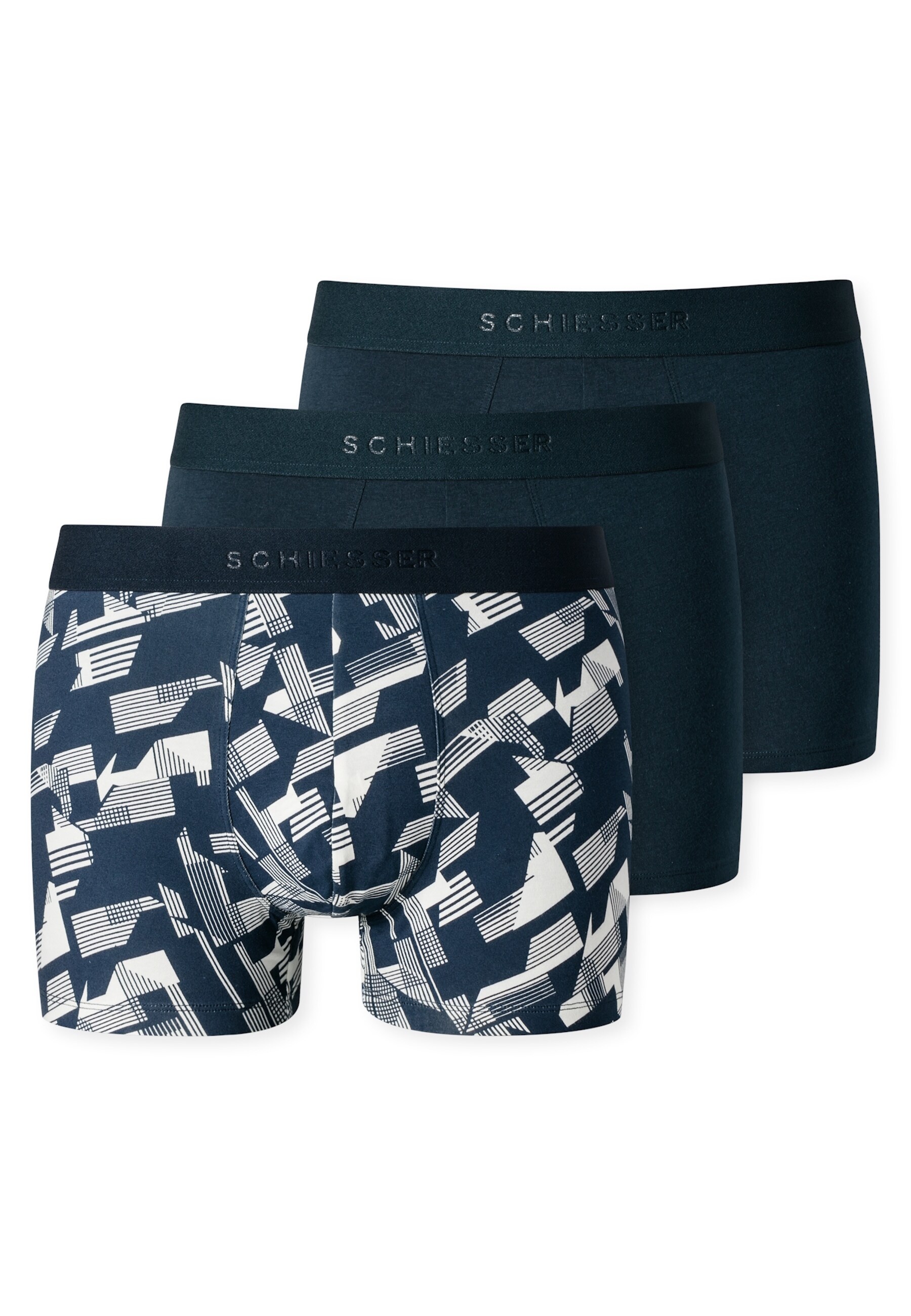 Schiesser Unterhose Trunks 3er Pack - Bild 1