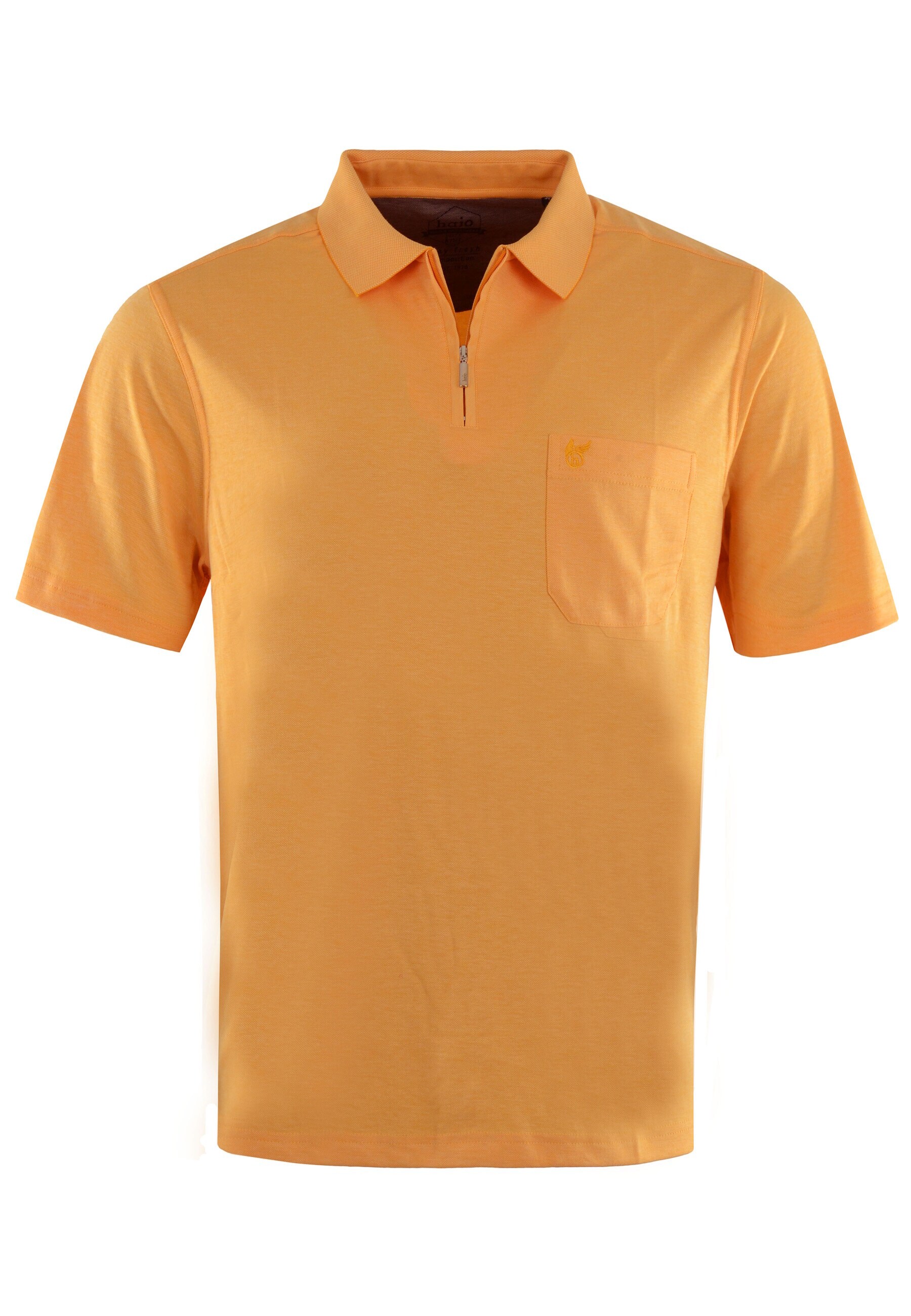 Hajo Shirt Kurzarm-Poloshirt Softknit mit verdecktem Rei&szlig;verschluss und Brusttasche in Regular Fit - Bild 1