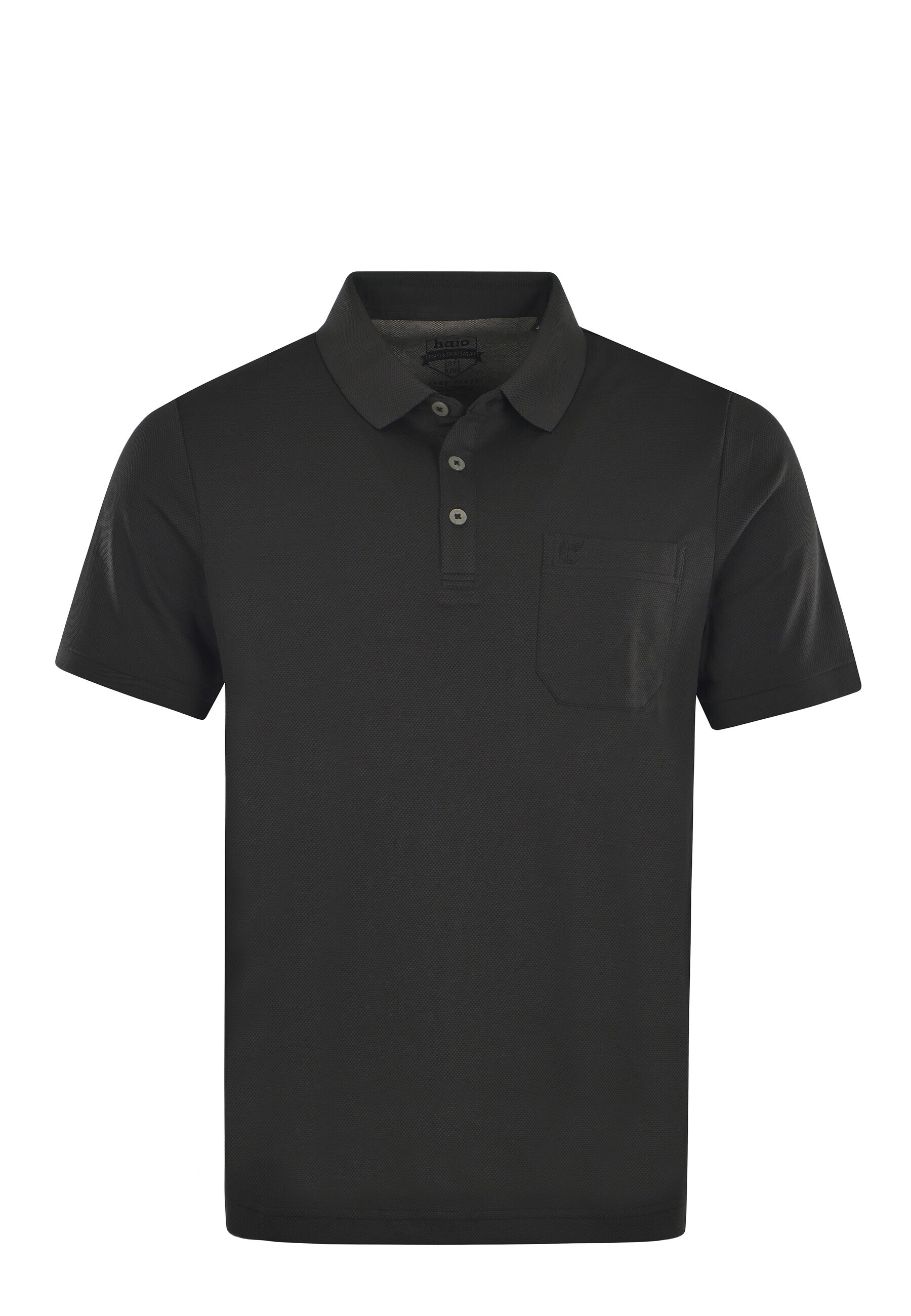 Hajo Shirt Kurzarm-Poloshirt Softknit mit Knopfleiste und Brusttasche in Regular Fit - Bild 1