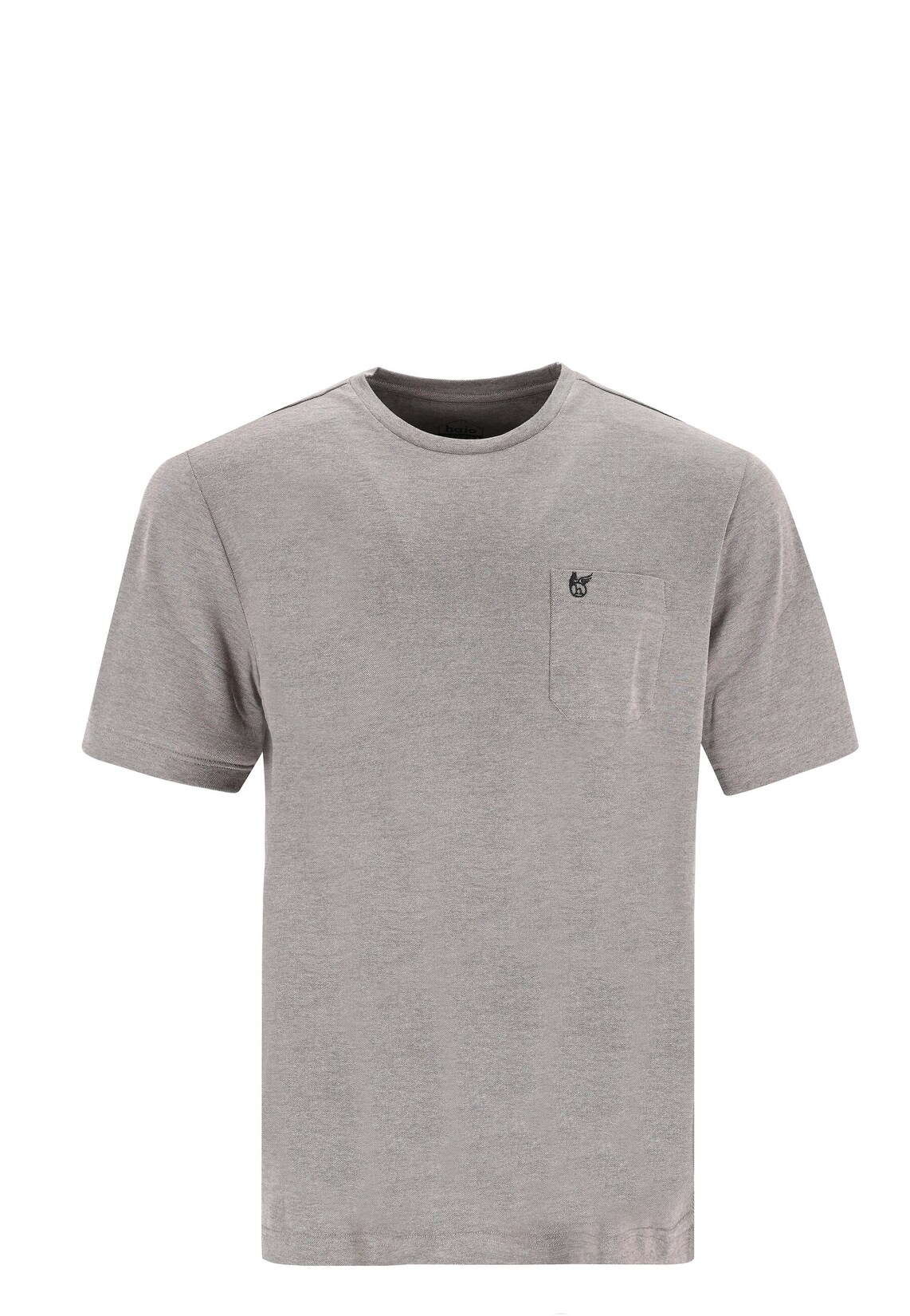 Hajo Shirt Unifarbenes Kurzarmshirt Softknit mit Rundhalsausschnitt und Brusttasche | 04059657814573