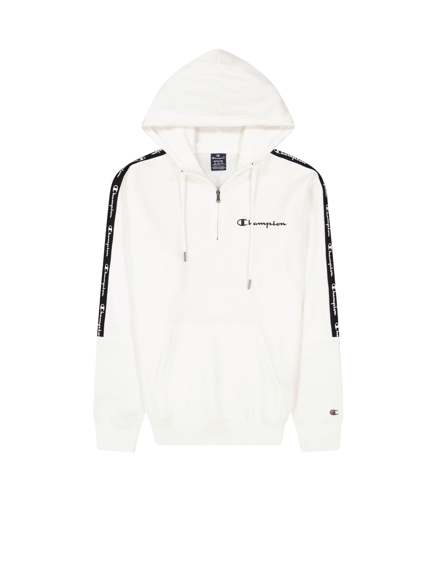 Champion Pullover Fleece-Kapuzenpullover mit Jacquardband und kurzem Rei&szlig;verschluss - Bild 1