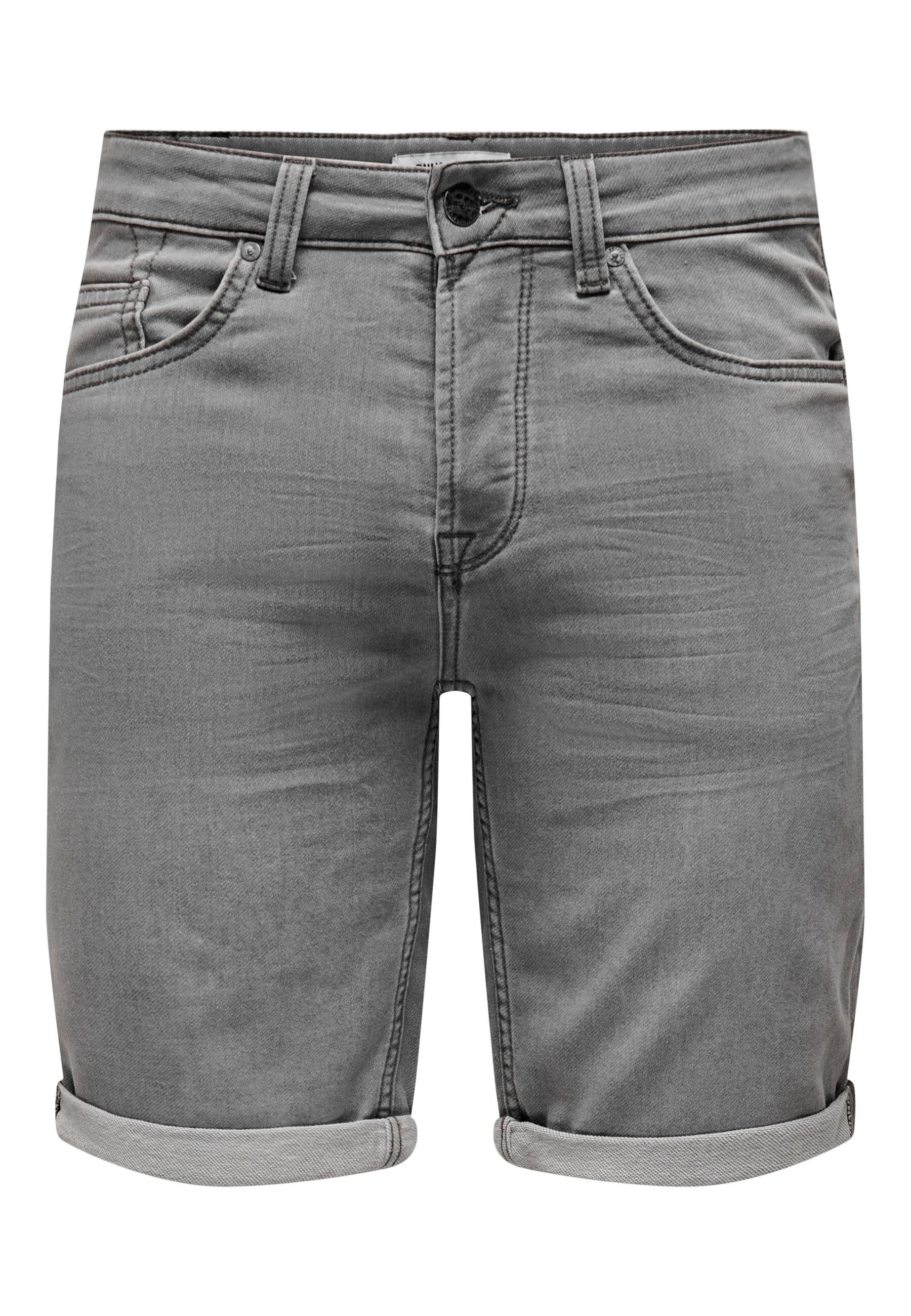 Only & Sons Jeans Shorts PLY REG GR JOG SHO PK 8583 DNM kurze Jeanshose - Bild 1