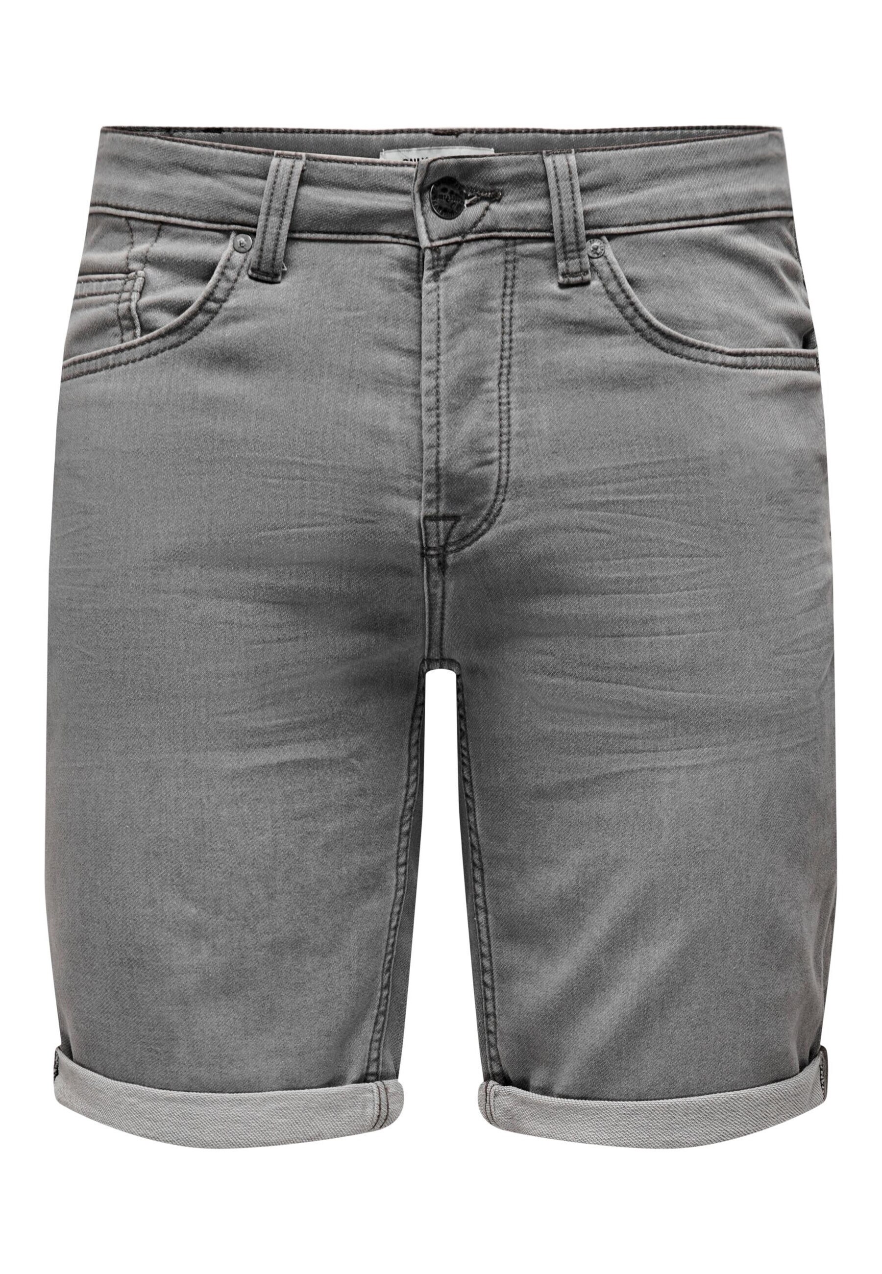 Only & Sons Jeans Shorts PLY REG GR JOG SHO PK 8583 DNM kurze Jeanshose - Bild 1