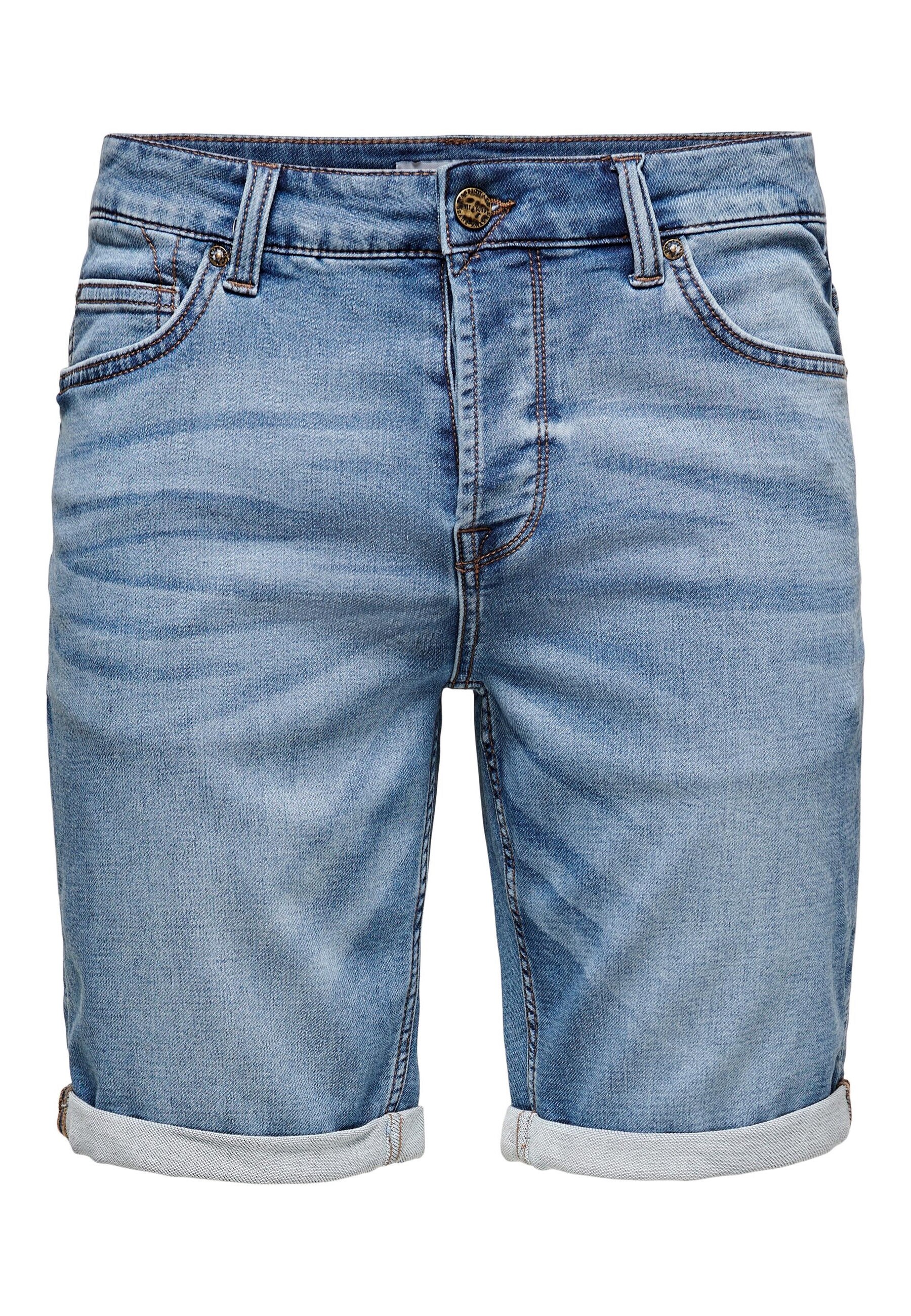 Only & Sons Jeans Shorts PLY JOG BLUE SHORTS PK 8584 DNM kurze Jeanshose - Bild 1