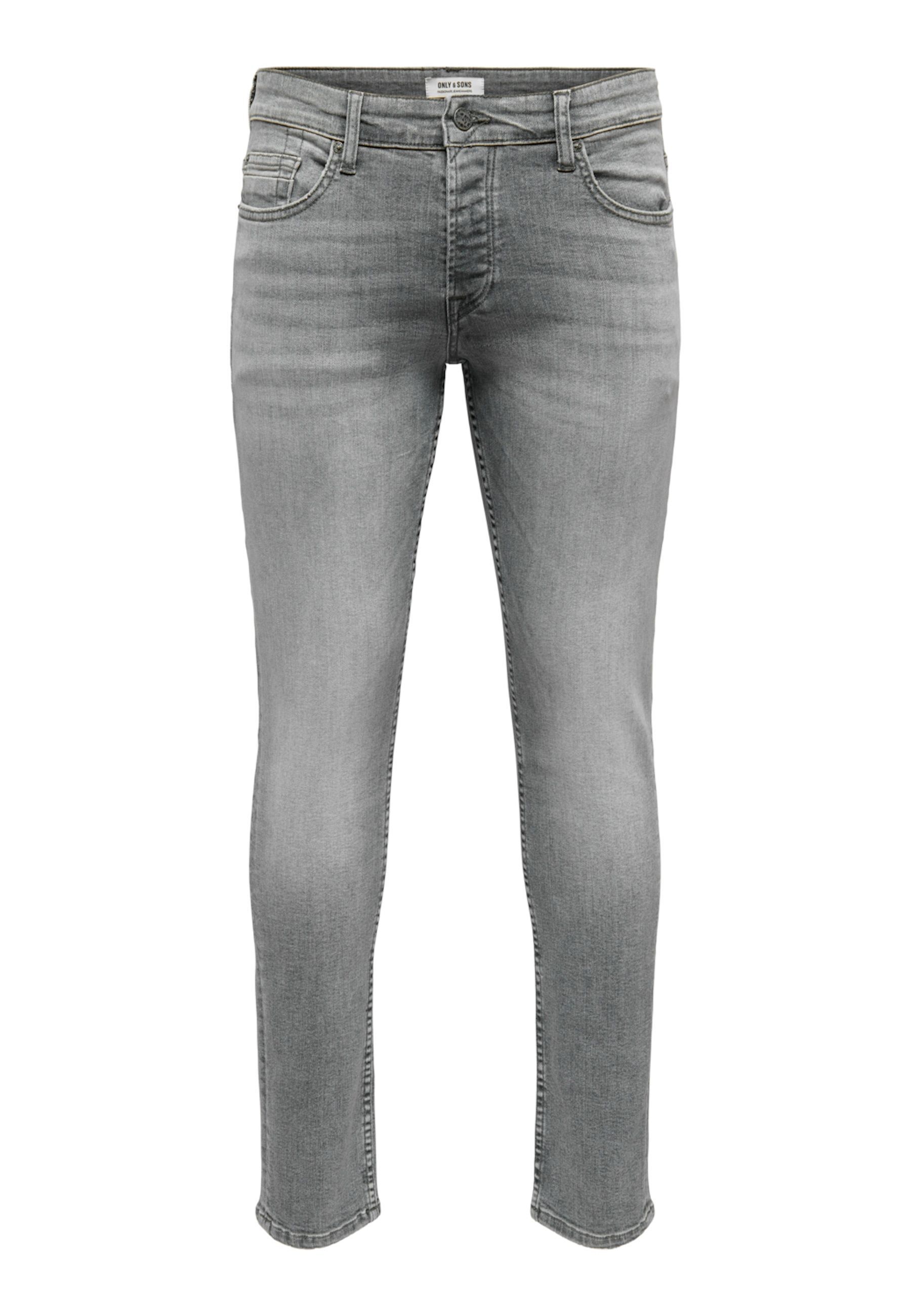 Only & Sons Jeans Loom Slim Grey lange Hose - Bild 1