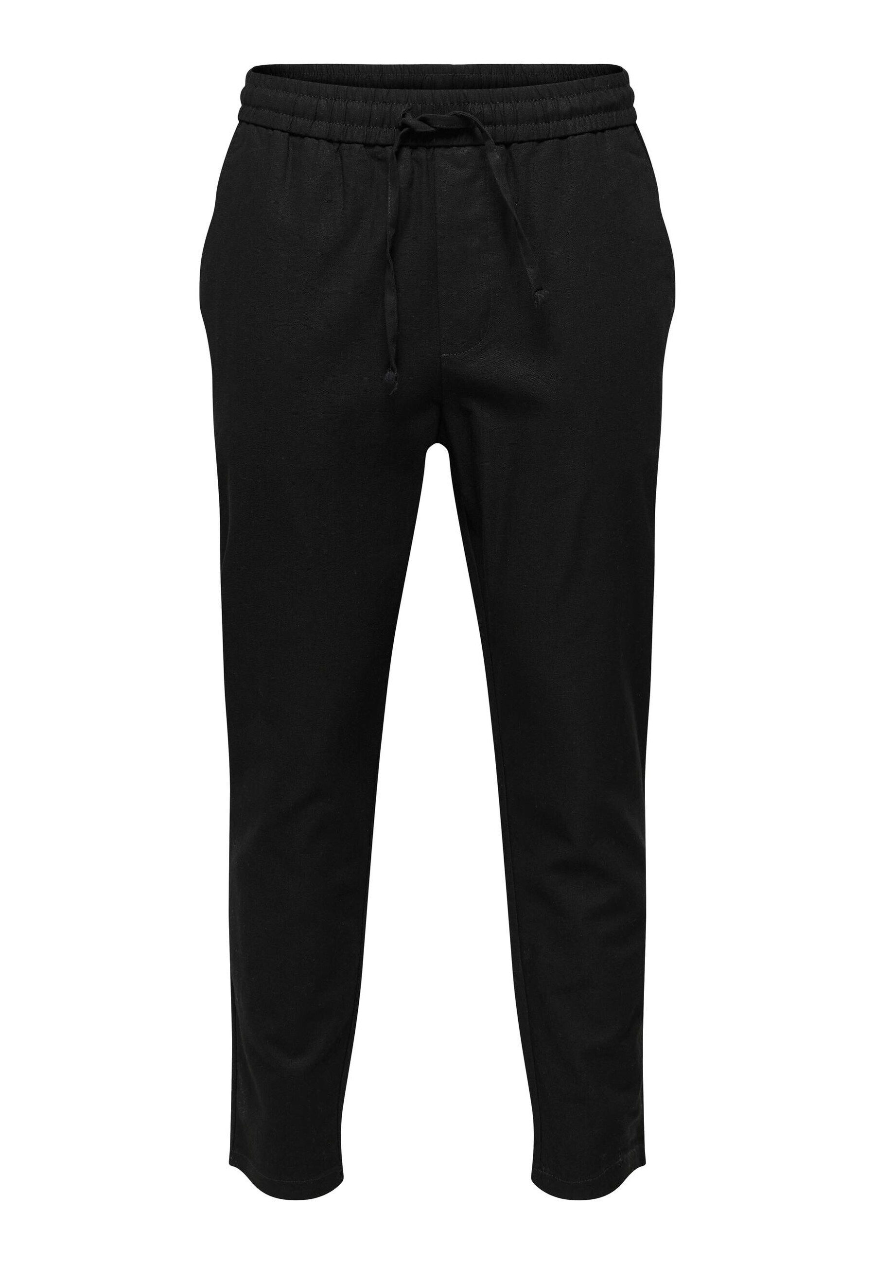 Only & Sons Hose Unifarbene Stoffhose Linus mit elastischem Bund und seitlichen Eingrifftaschen in Regular Fit - Bild 1