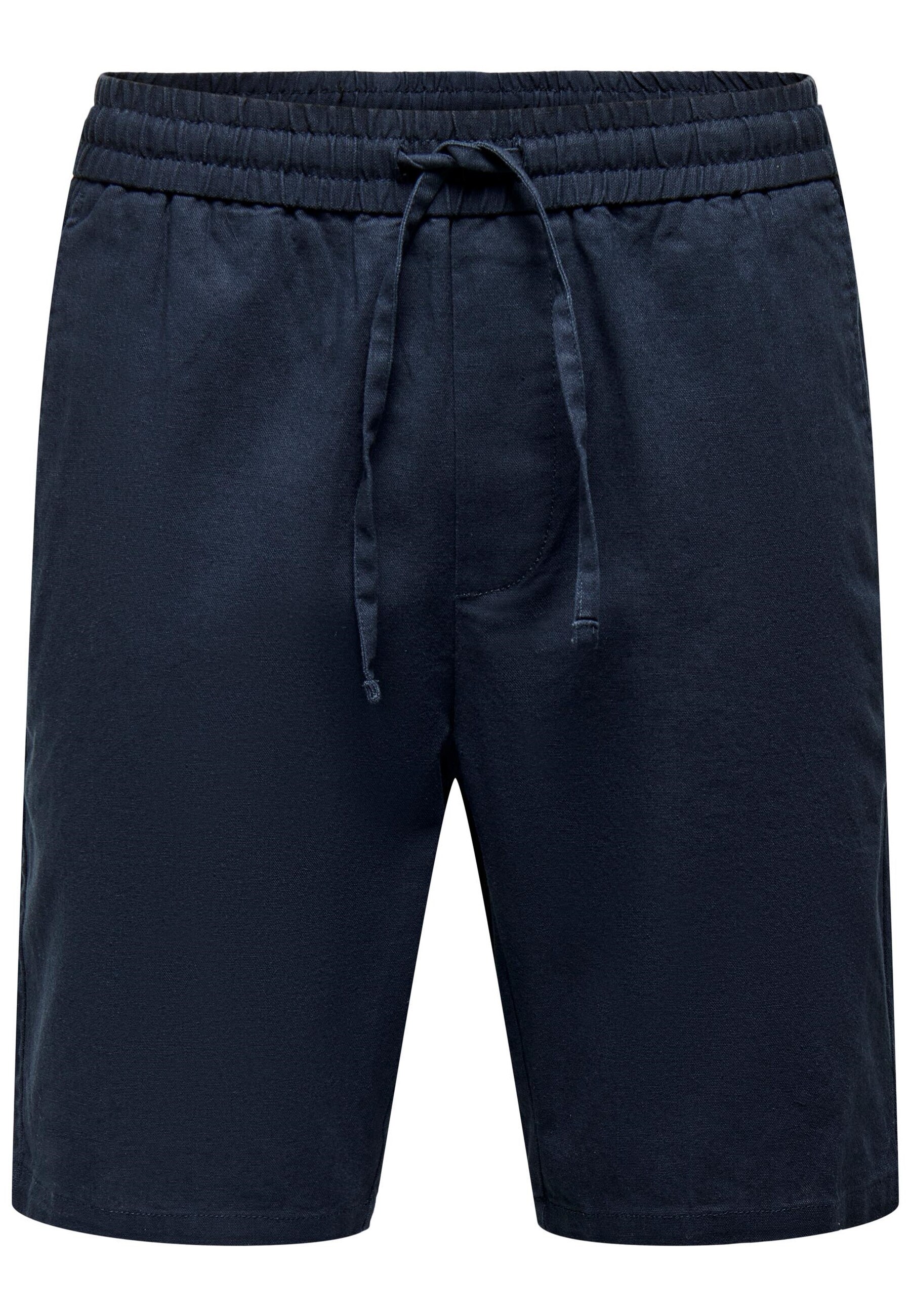 Only & Sons Shorts Unifarbene Bermuda Linus Shorts mit elastischem Bund und seitlichen Eingrifftaschen in Regular Fit - Bild 1