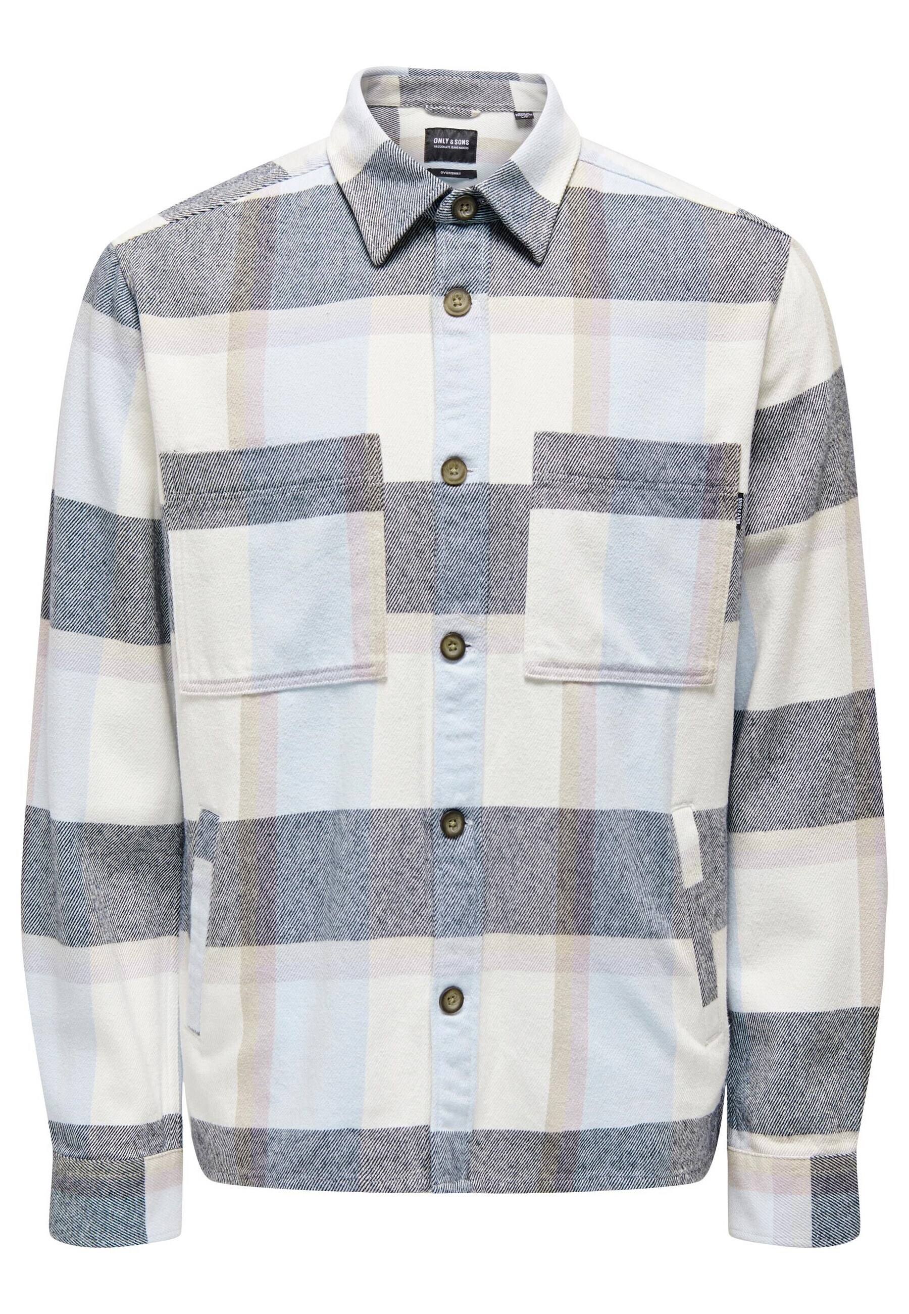 Only & Sons Hemd Langarmhemd QUIN mit Kentkragen und aufgesetzten Brusttaschen in lockerer Passform - Bild 1