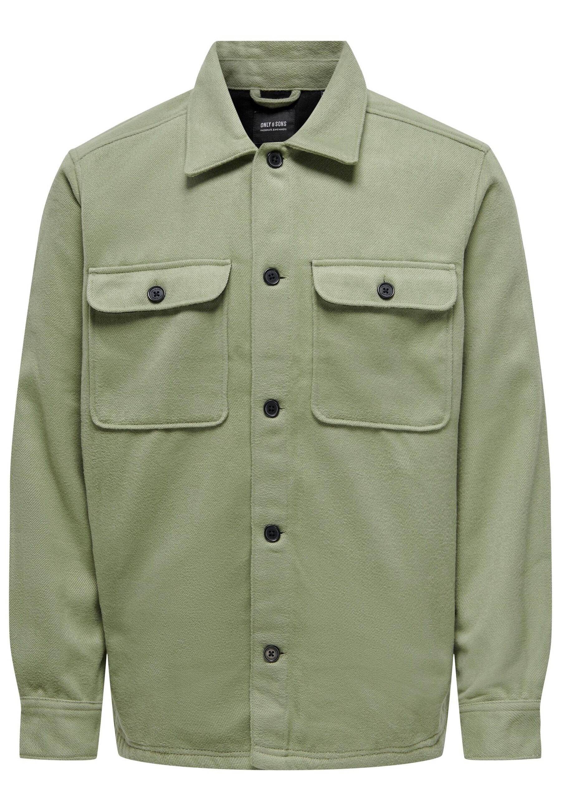 Only & Sons Hemd Langarmhemd SASH mit Kentkragen und aufgesetzten Brusttaschen in lockerer Passform - Bild 1