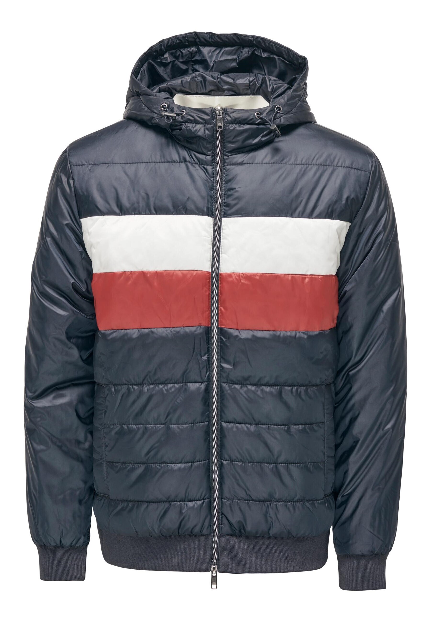 Only & Sons Jacke Steppjacke KOBE mit gef&uuml;tterter Kapuze, Eingrifftaschen und Zwei-Wege-Rei&szlig;verschluss - Bild 1