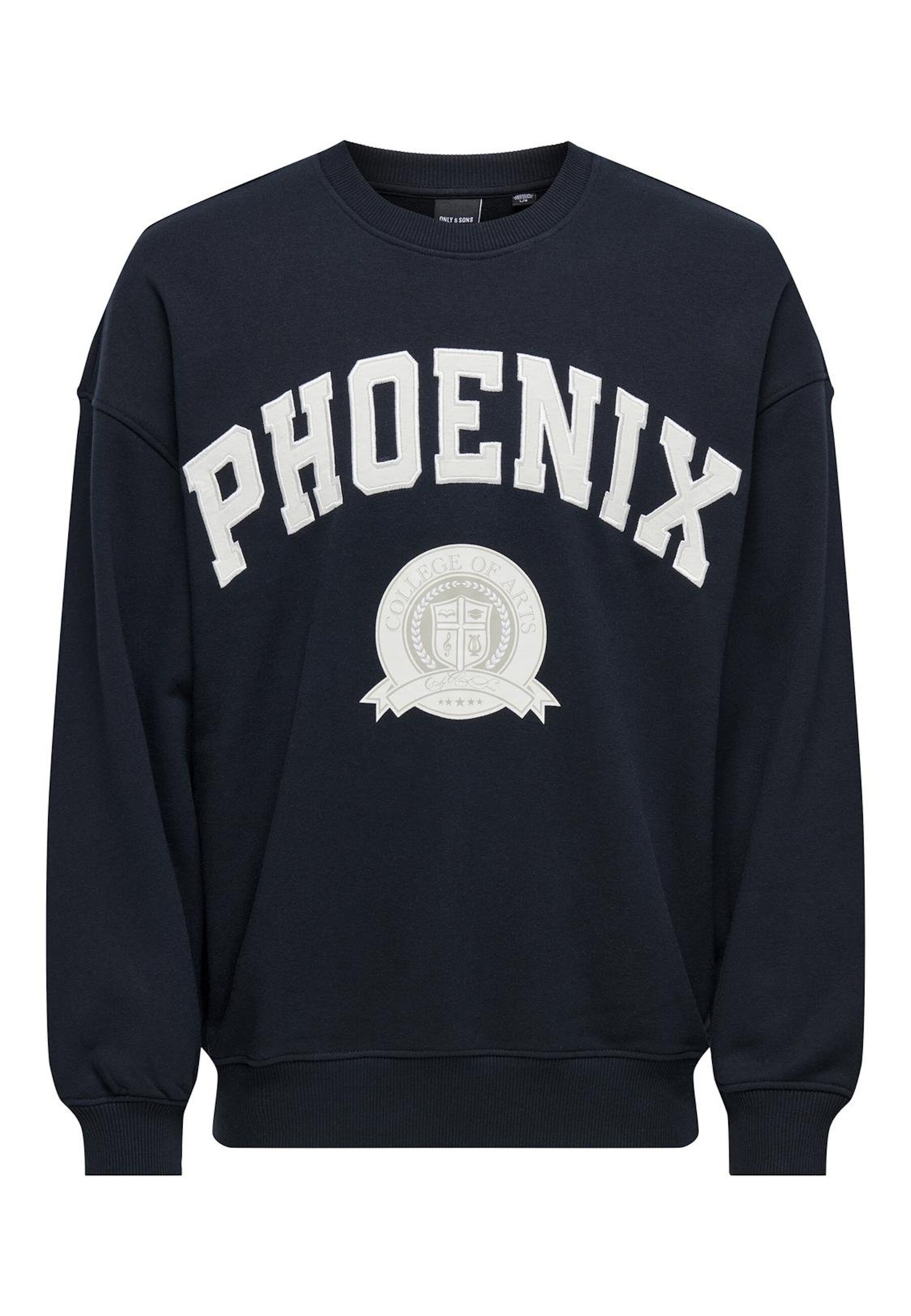 Only & Sons Sweatshirt Lawson Life Vintage Pullover ohne Kapuze - Bild 1