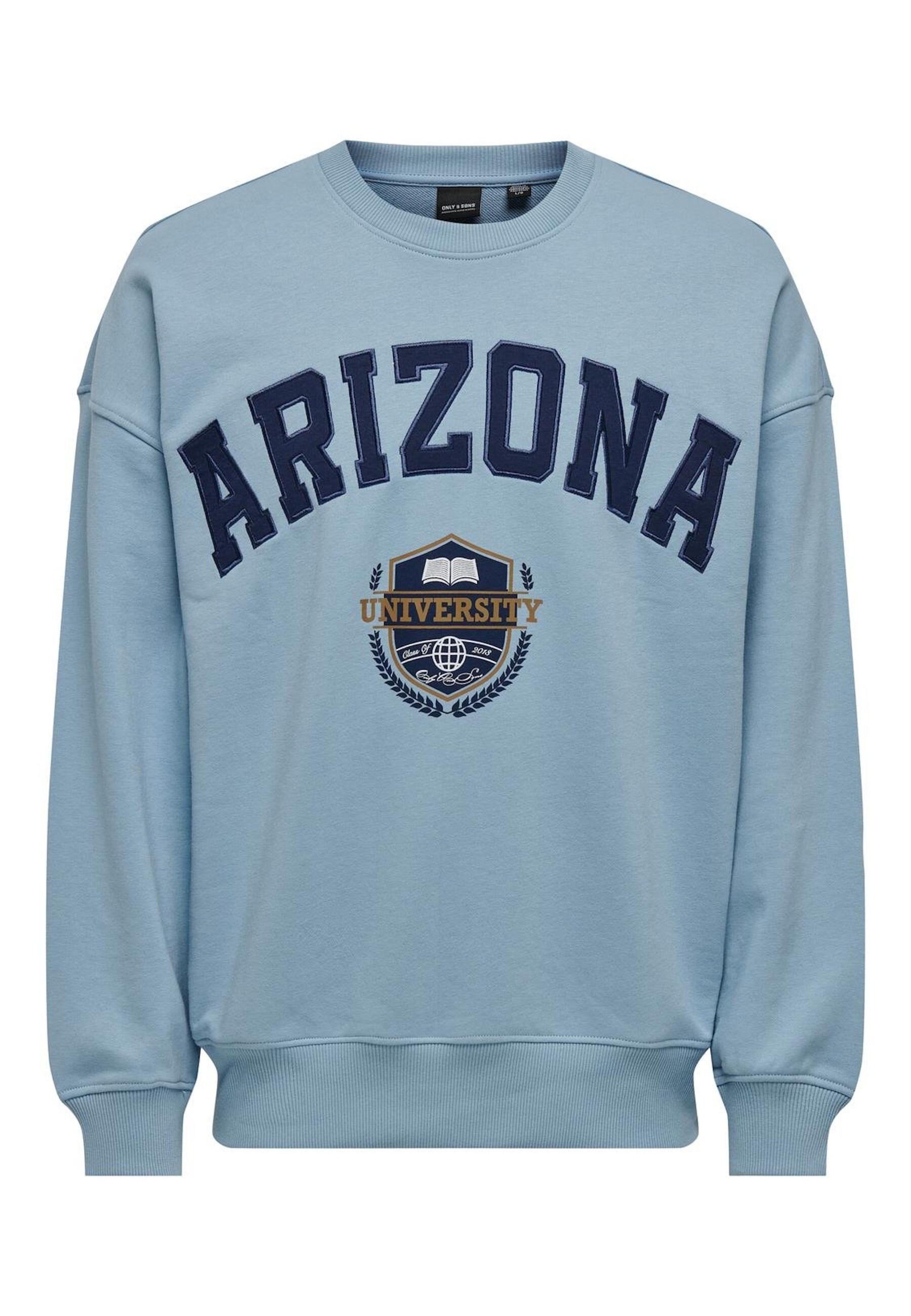 Only & Sons Sweatshirt Lawson Life Vintage Pullover ohne Kapuze - Bild 1