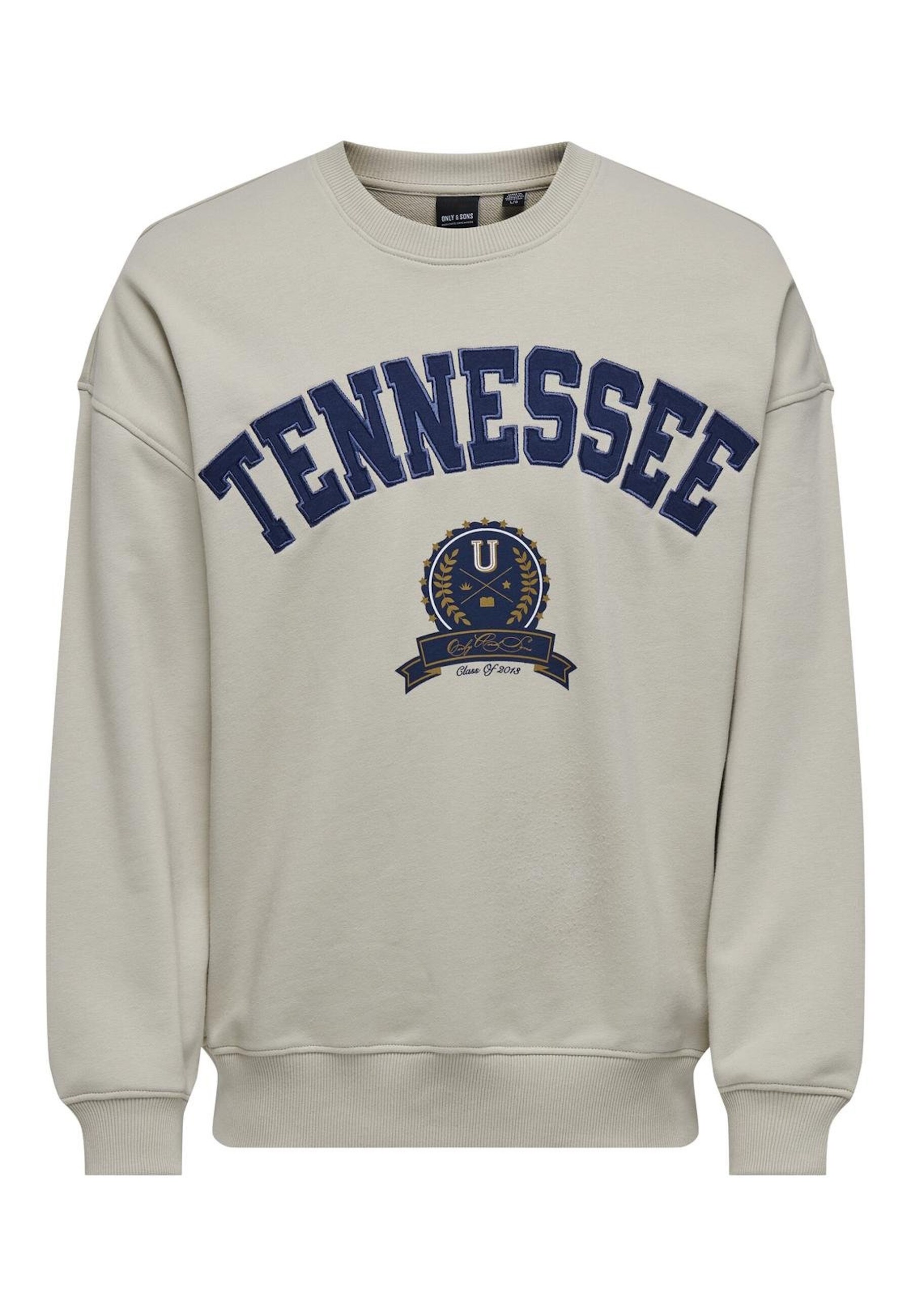 Only & Sons Sweatshirt Lawson Life Vintage Pullover ohne Kapuze - Bild 1