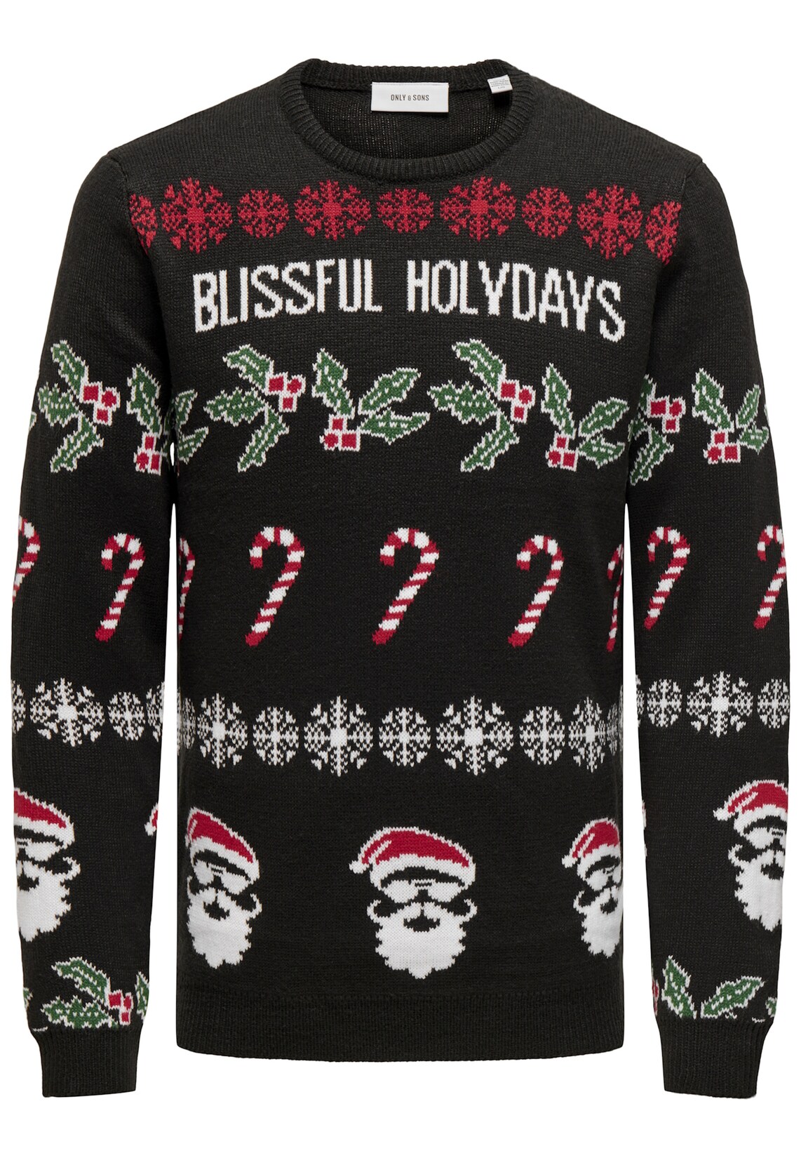 Only & Sons Pullover XMAS ALLOVER Strickpullover R-Neck