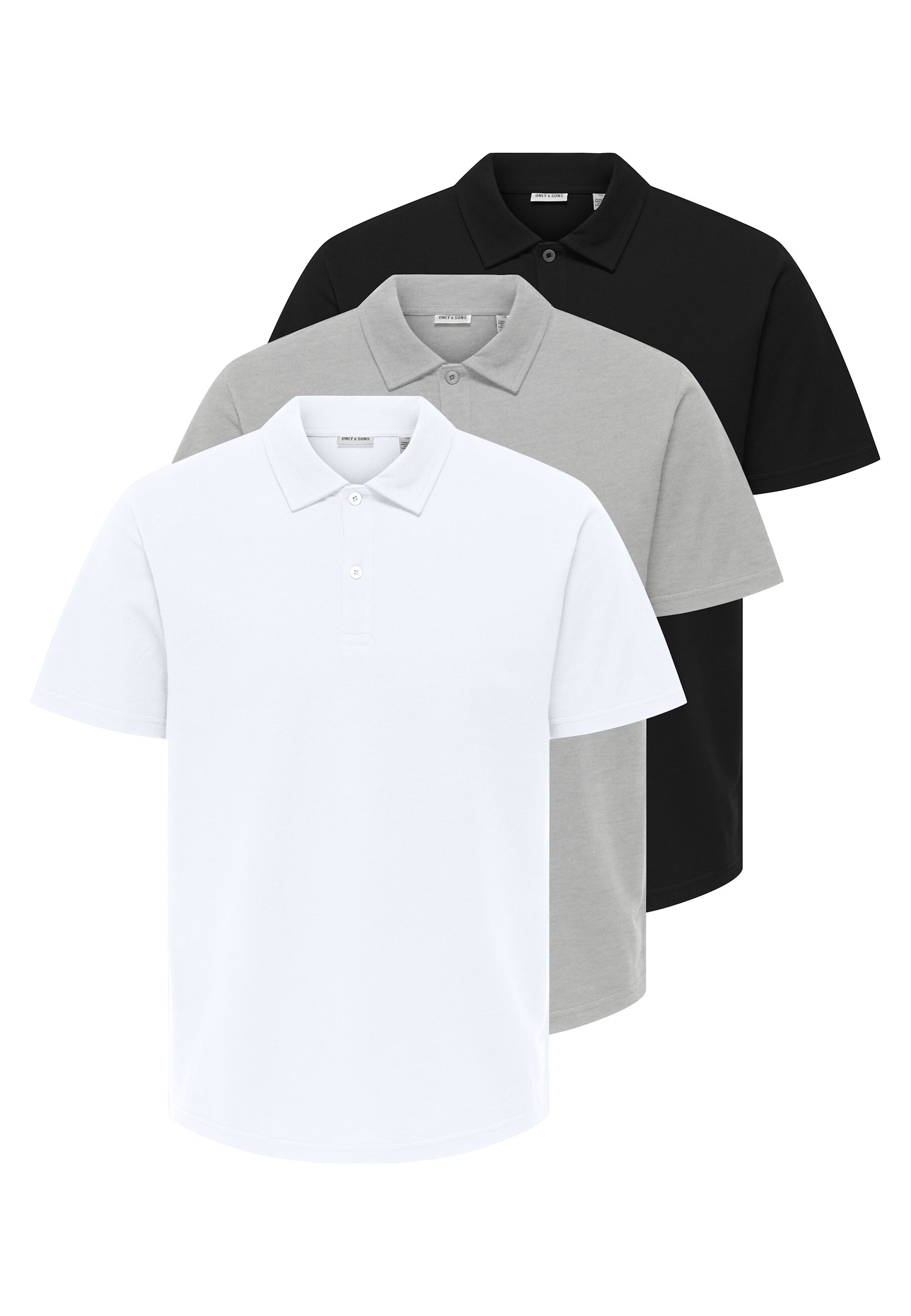 Only & Sons Poloshirt GORDON Kurzarmshirt im Dreierpack - Bild 1