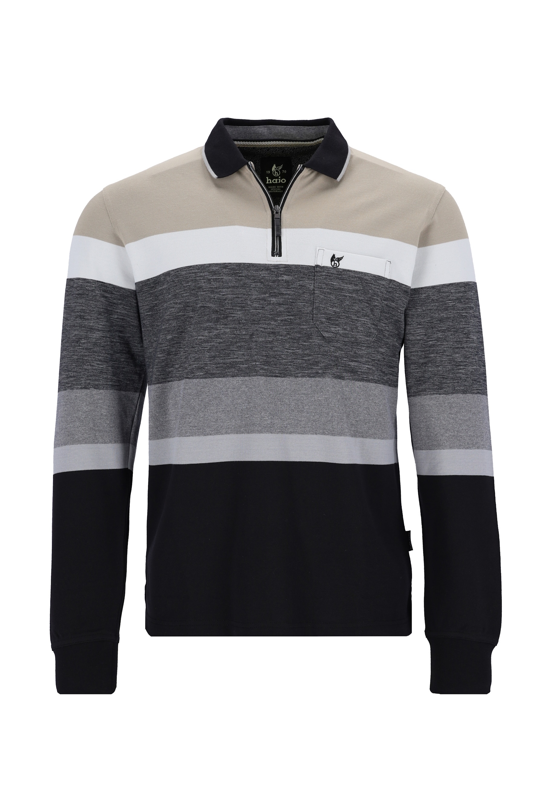 Hajo Poloshirt Stay Fresh Langarmshirt - Bild 1