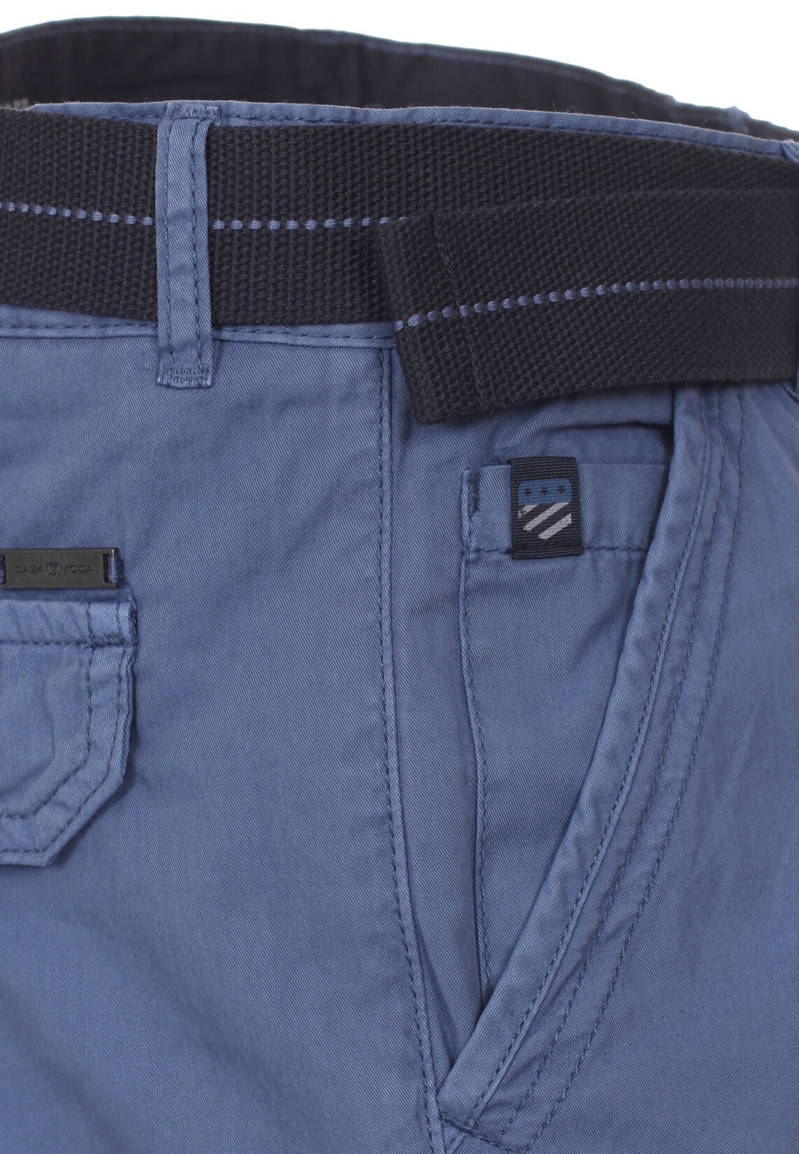 CASA MODA Hose Cargo-Bermuda mit Gürtel und seitlichen Taschen | 04064813270223