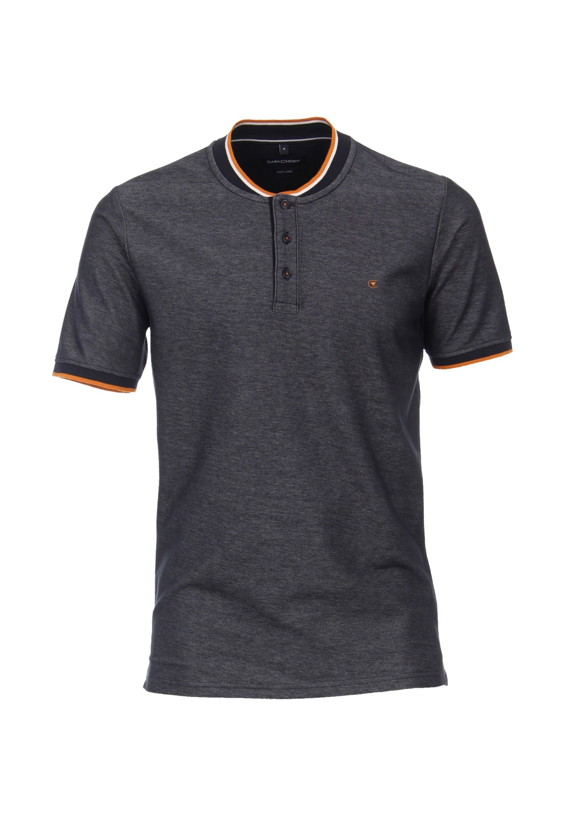 CASA MODA Poloshirt Polo Kurzarmshirt mit College-Kragen und Kontraststreifen - Bild 1