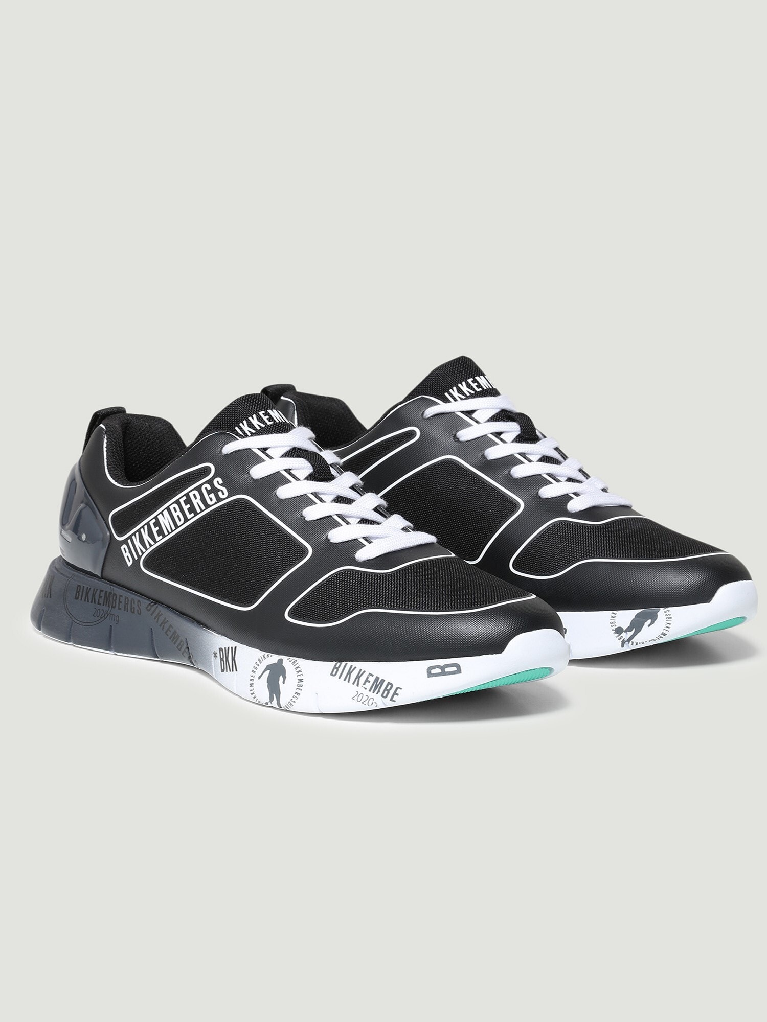 BIKKEMBERGS Schuhe Sneaker Flavio Logo Applikation und verst&auml;rkter Ferse - Bild 1