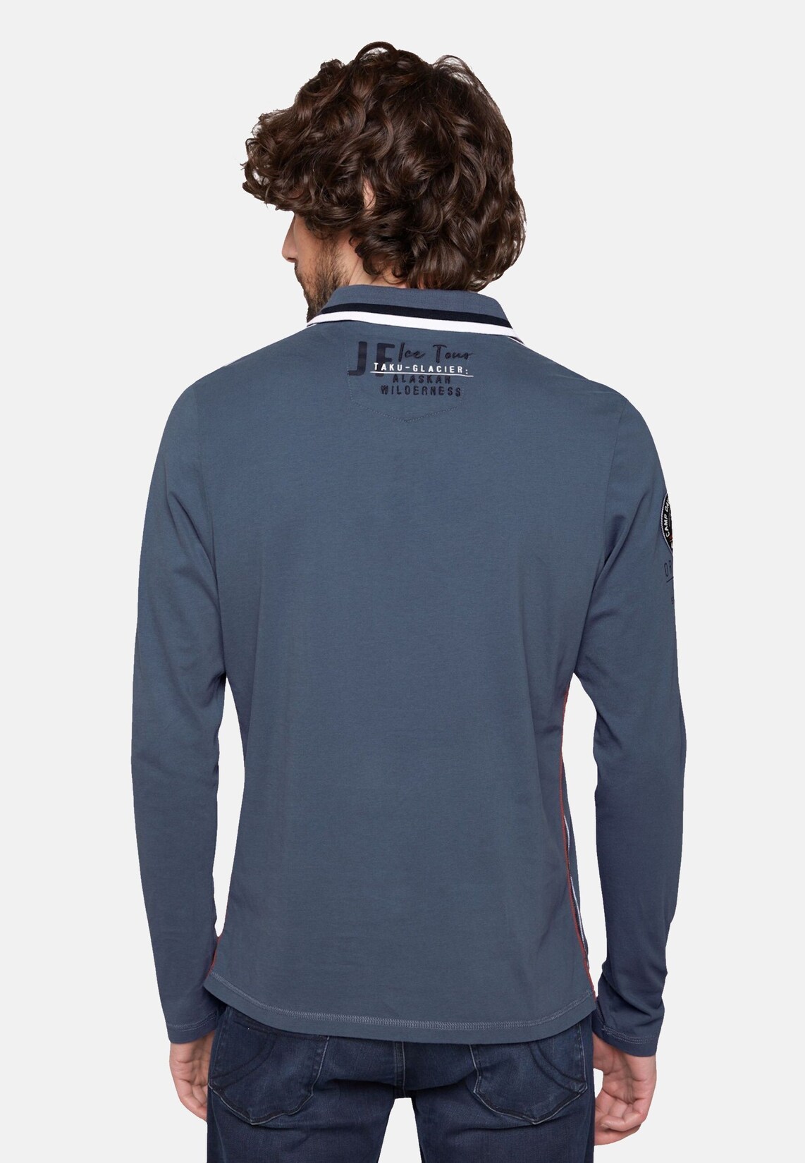 Camp David Poloshirt ALASKA ICE TOUR Langarmshirt | 04061519272971