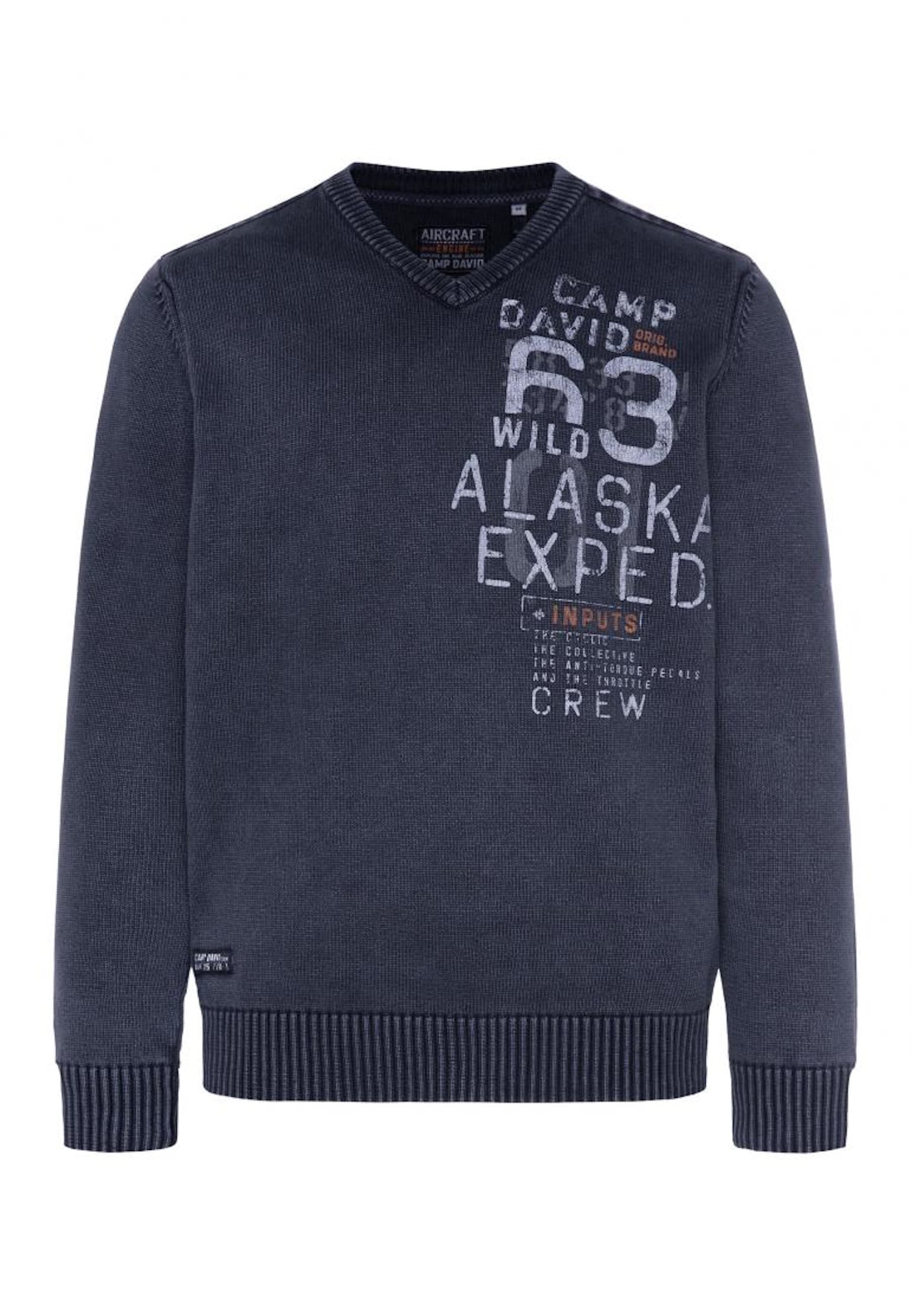 Camp David Pullover Strickpullover V-Neck - Bild 1