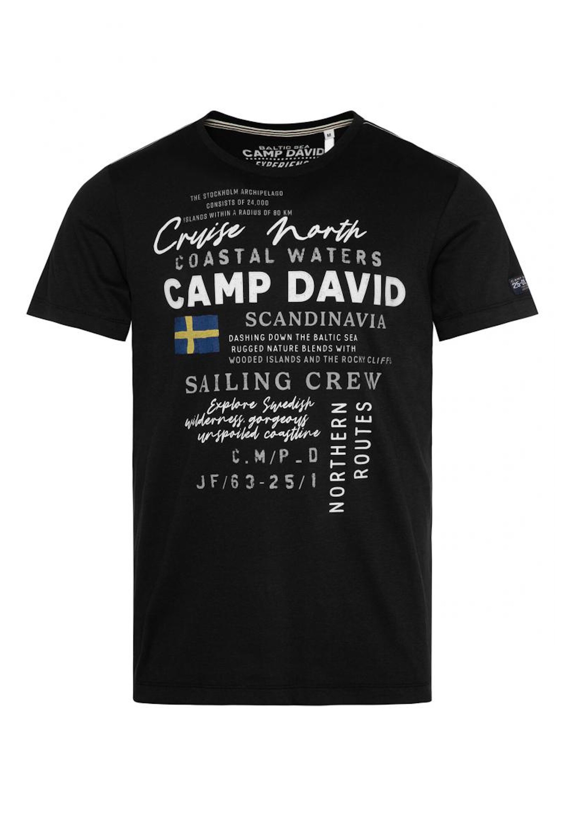 Camp David T-Shirt CRUISE NORTH Kurzarmshirt - Bild 1