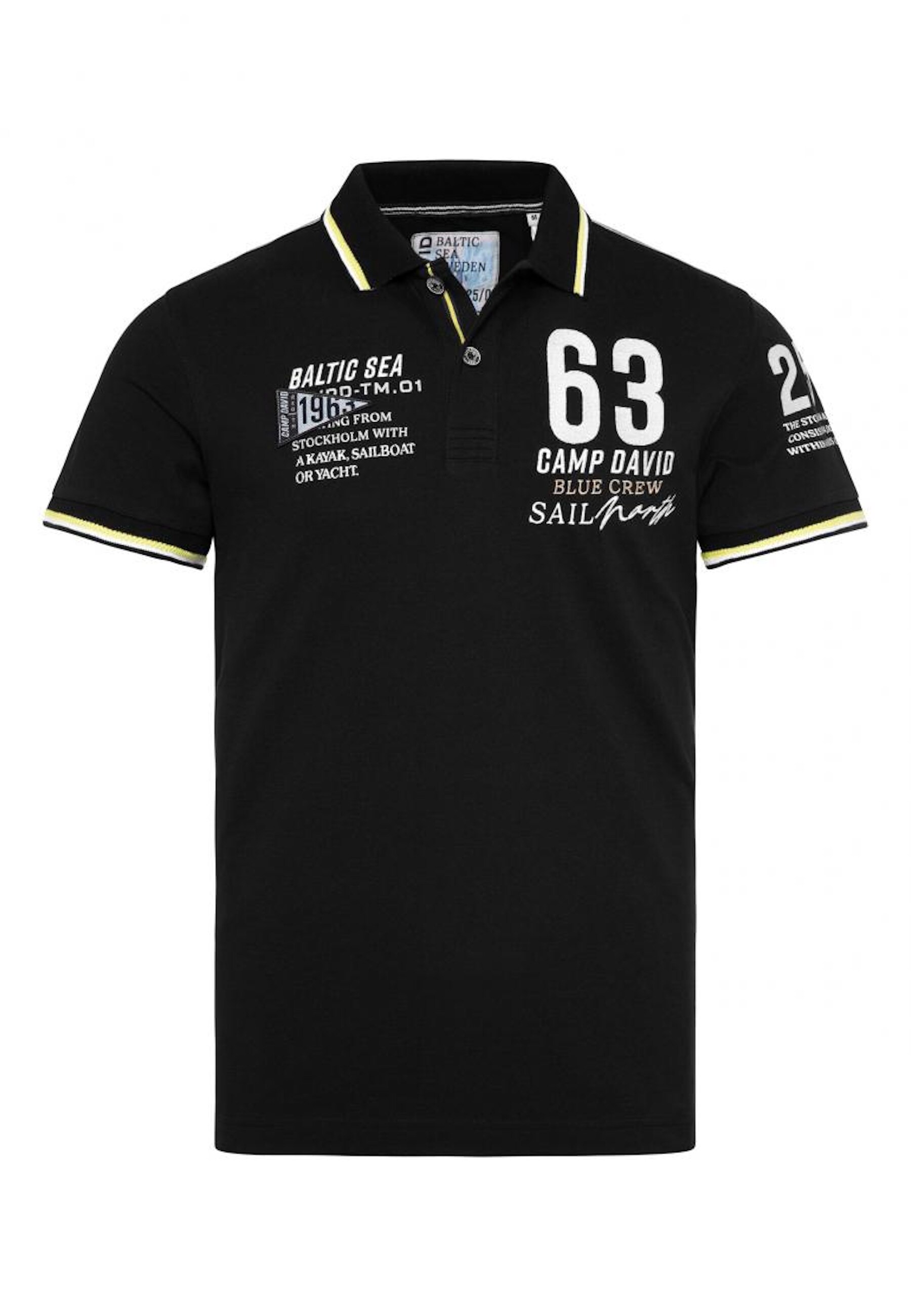 Camp David Poloshirt CRUISE NORTH Kurzarmshirt mit Polokragen - Bild 1