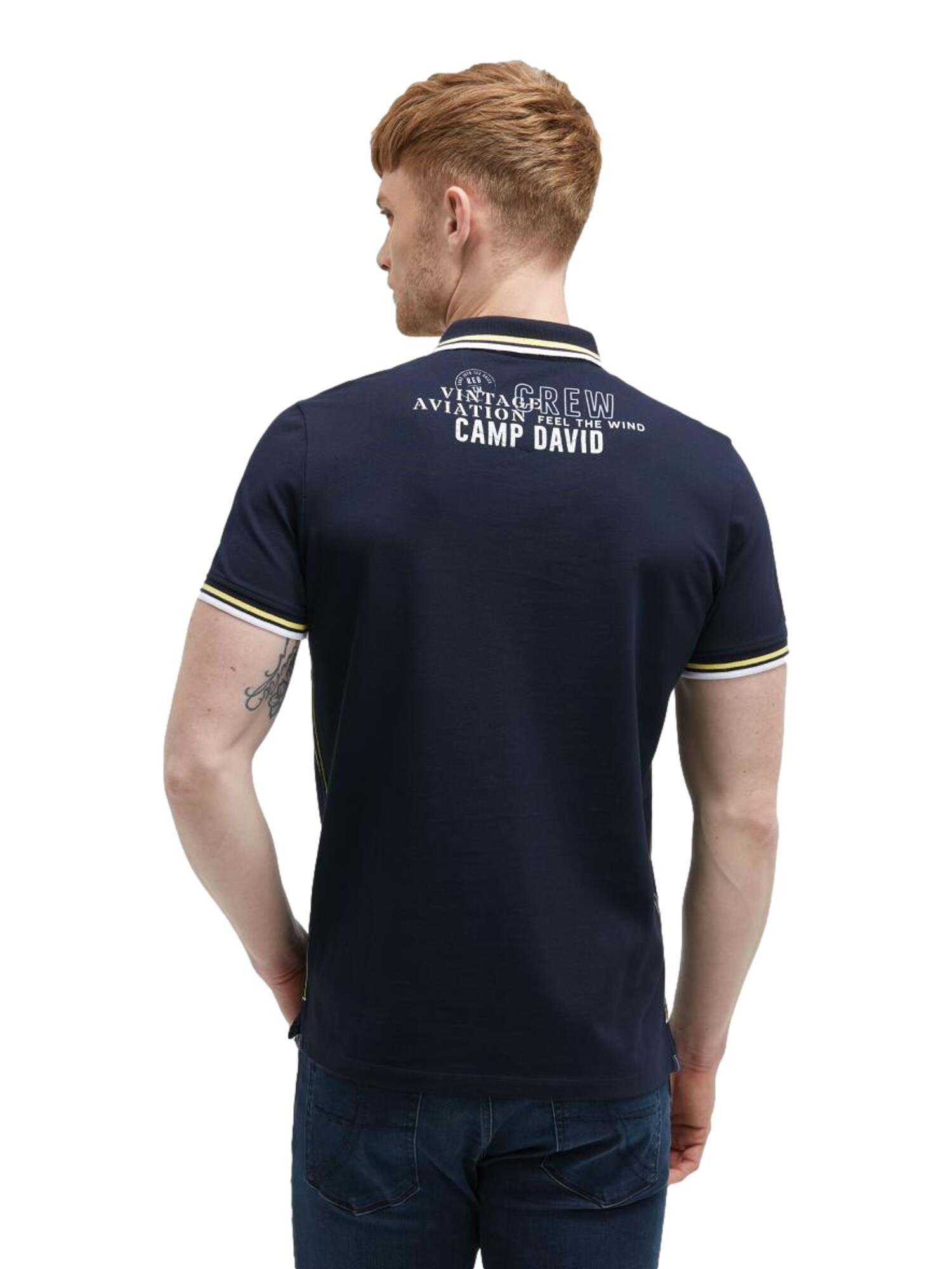 Camp David Poloshirt Airplane Tour I Kurzarmshirt mit Polokragen - Bild 1