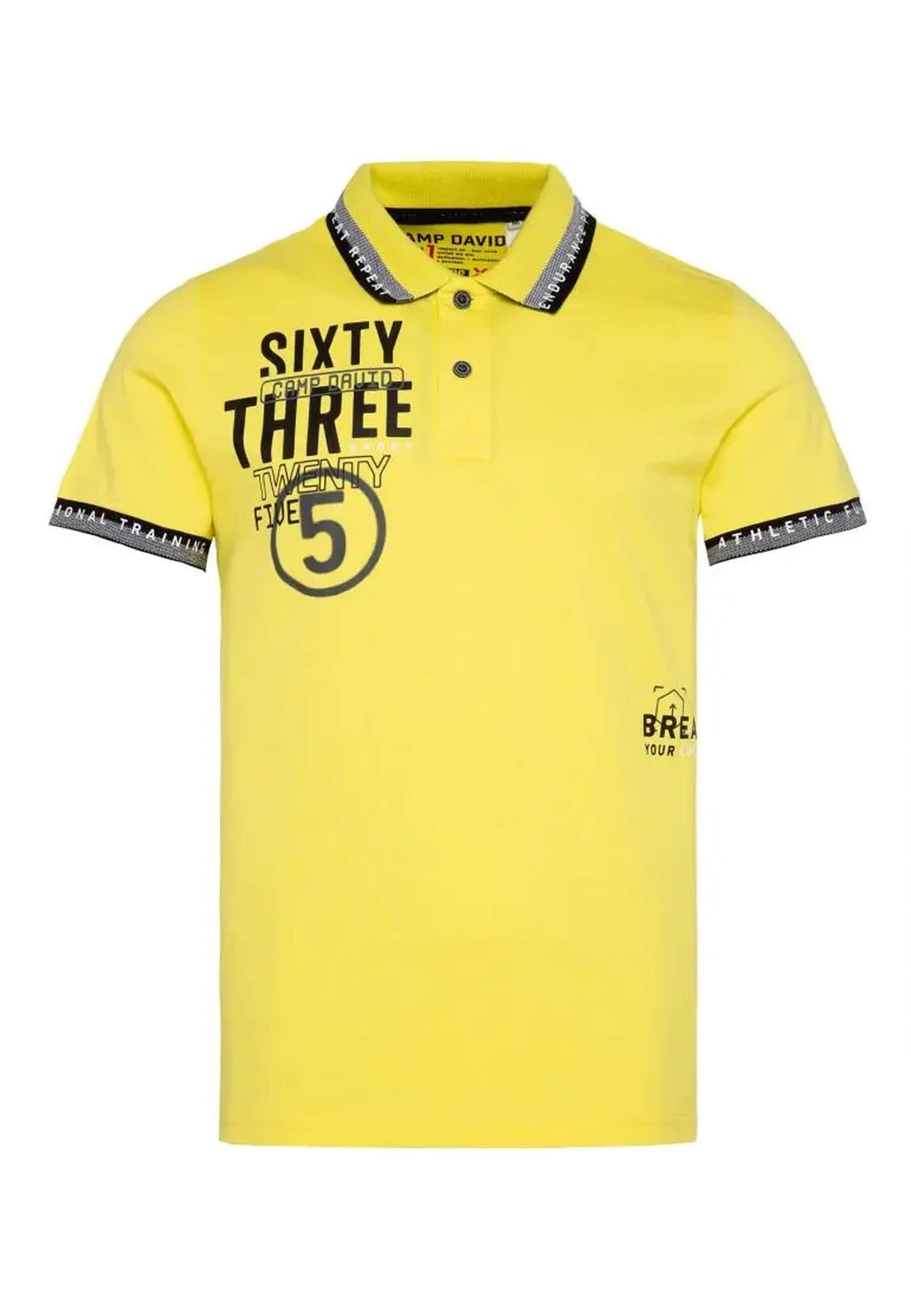 Camp David Shirt Poloshirt mit Two-Tone-Details und Seitenschlitze in lockerer Passform - Bild 1