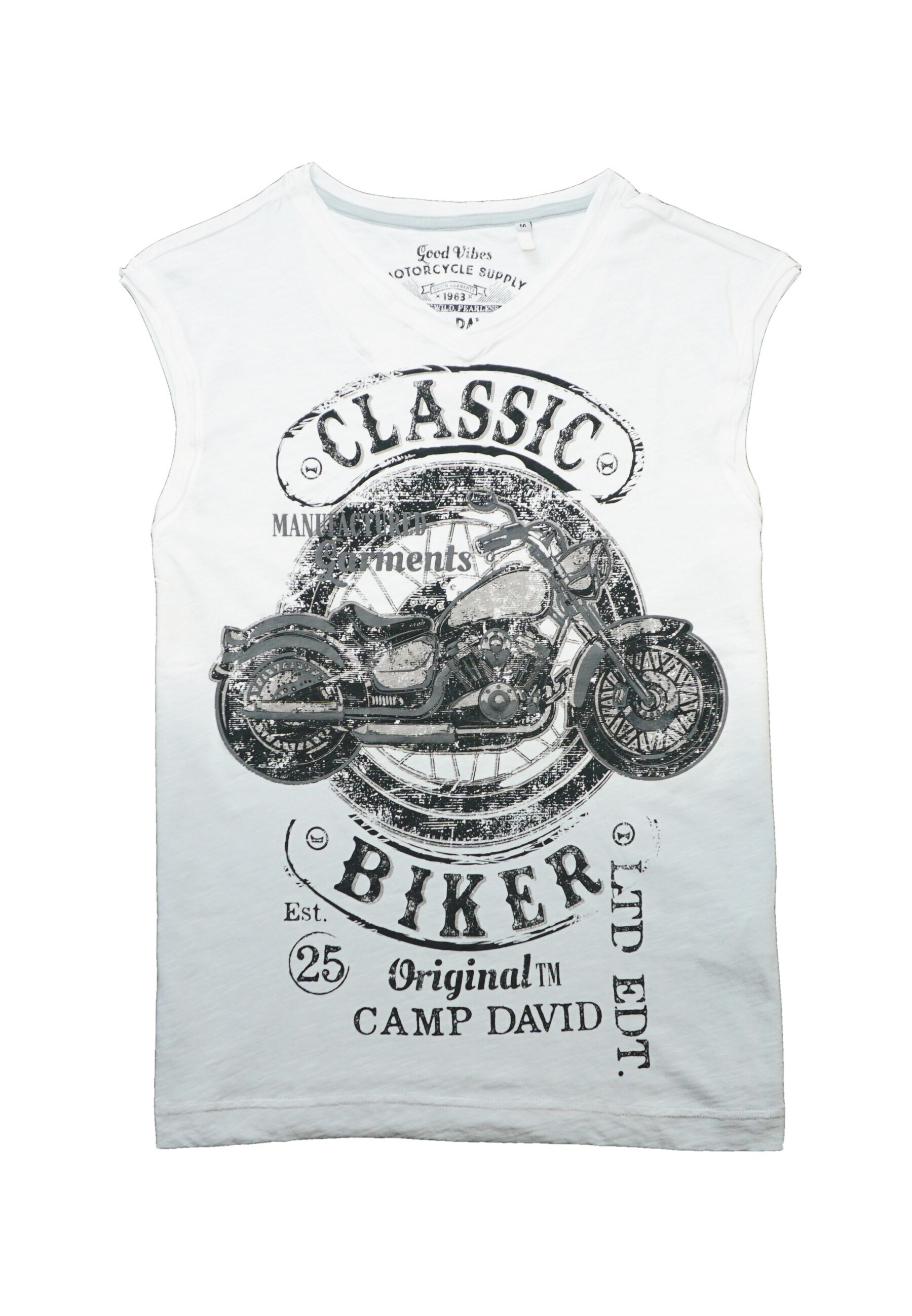 Camp David Tanktop Road Rebel &auml;rmelloses T-Shirt - Bild 1