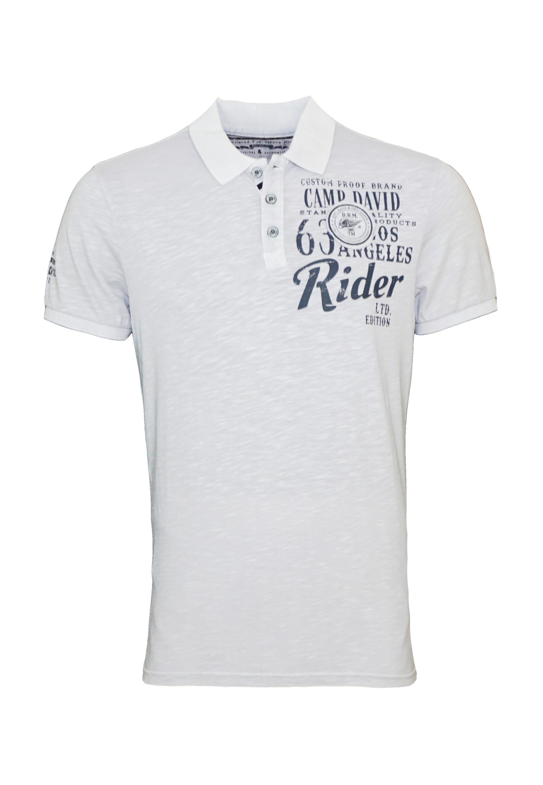 Camp David Poloshirt Road Rebel Kurzarmshirt mit Polokragen - Bild 1