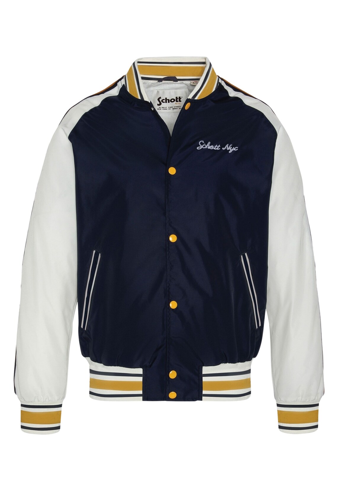 Schott Jacke Jacke im College-Stil mit Streifen | 03417751634663