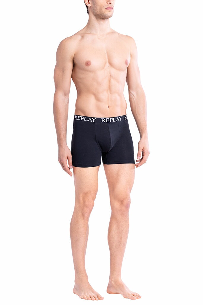 Replay Trunk BOXER Style 01/C Basic Cuff Logo im 2er Pack - Bild 1