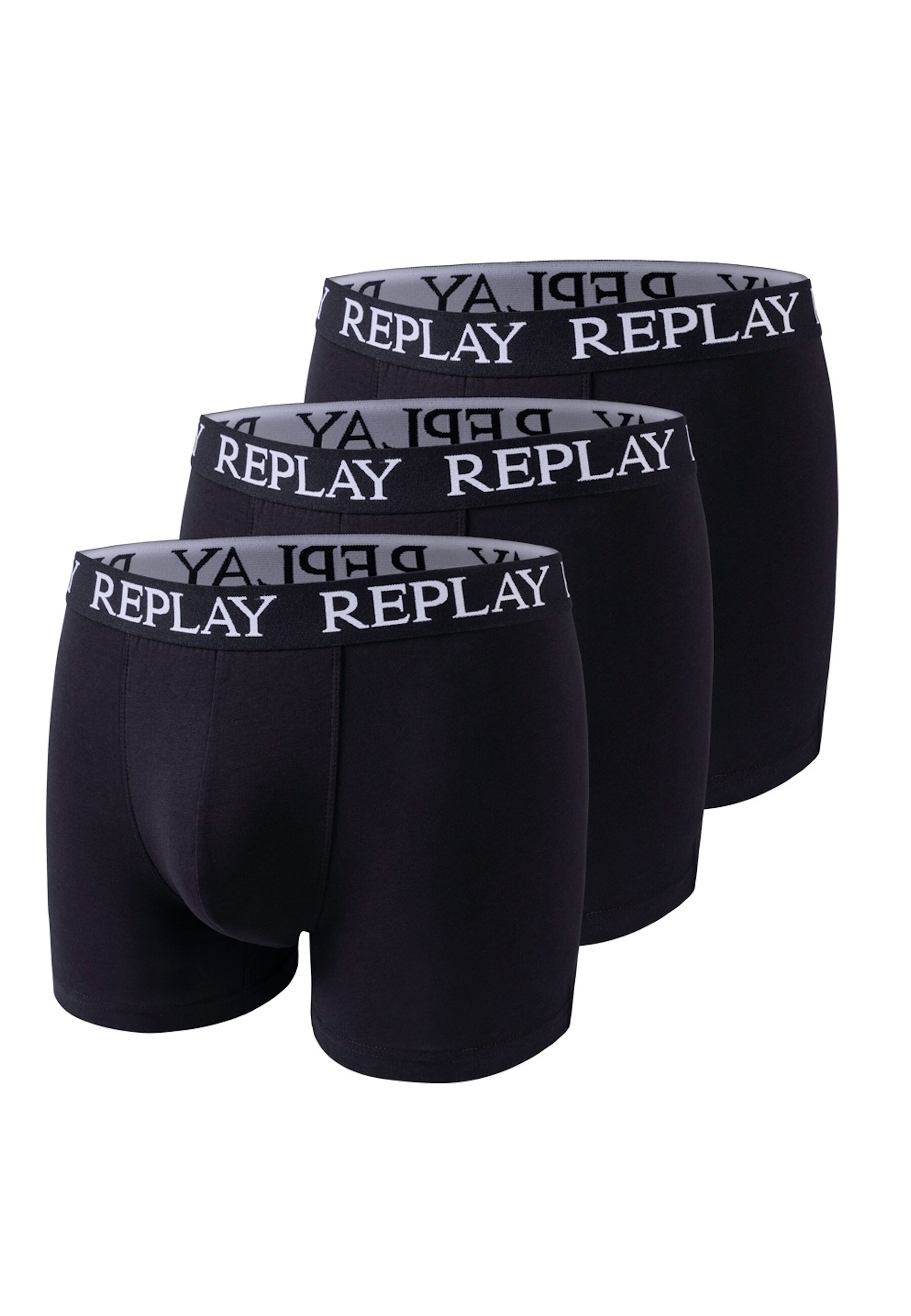 Replay Trunk BOXER Style 01/C Basic Cuff Logo im 3er Pack - Bild 1